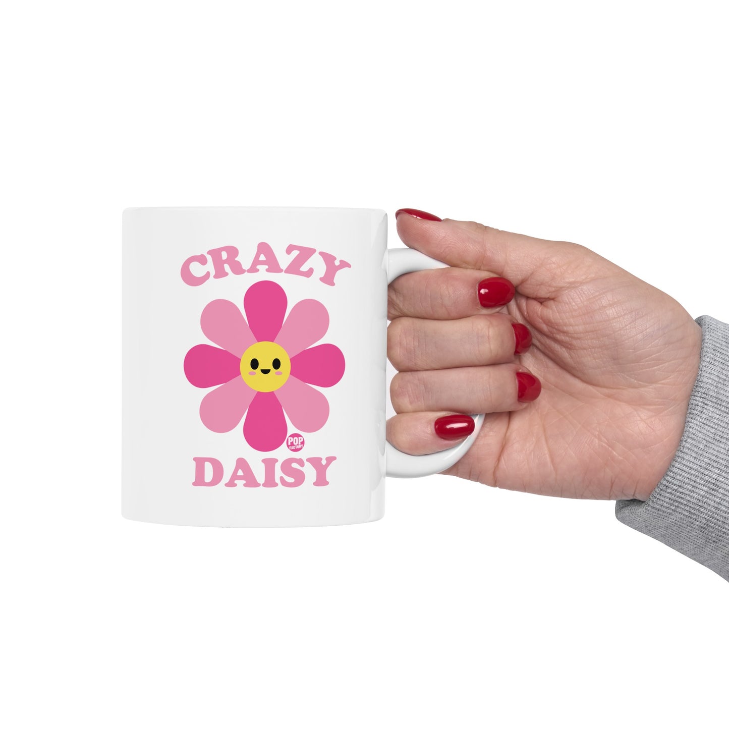 Crazy Daisy Mug – Funny Flower Coffee Cup by StupidMug and Pop Factory