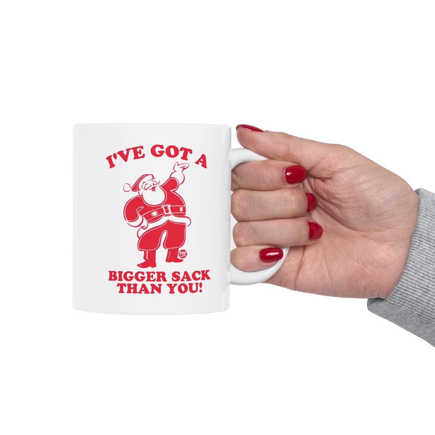 Santa Bigger Sack Than You Mug