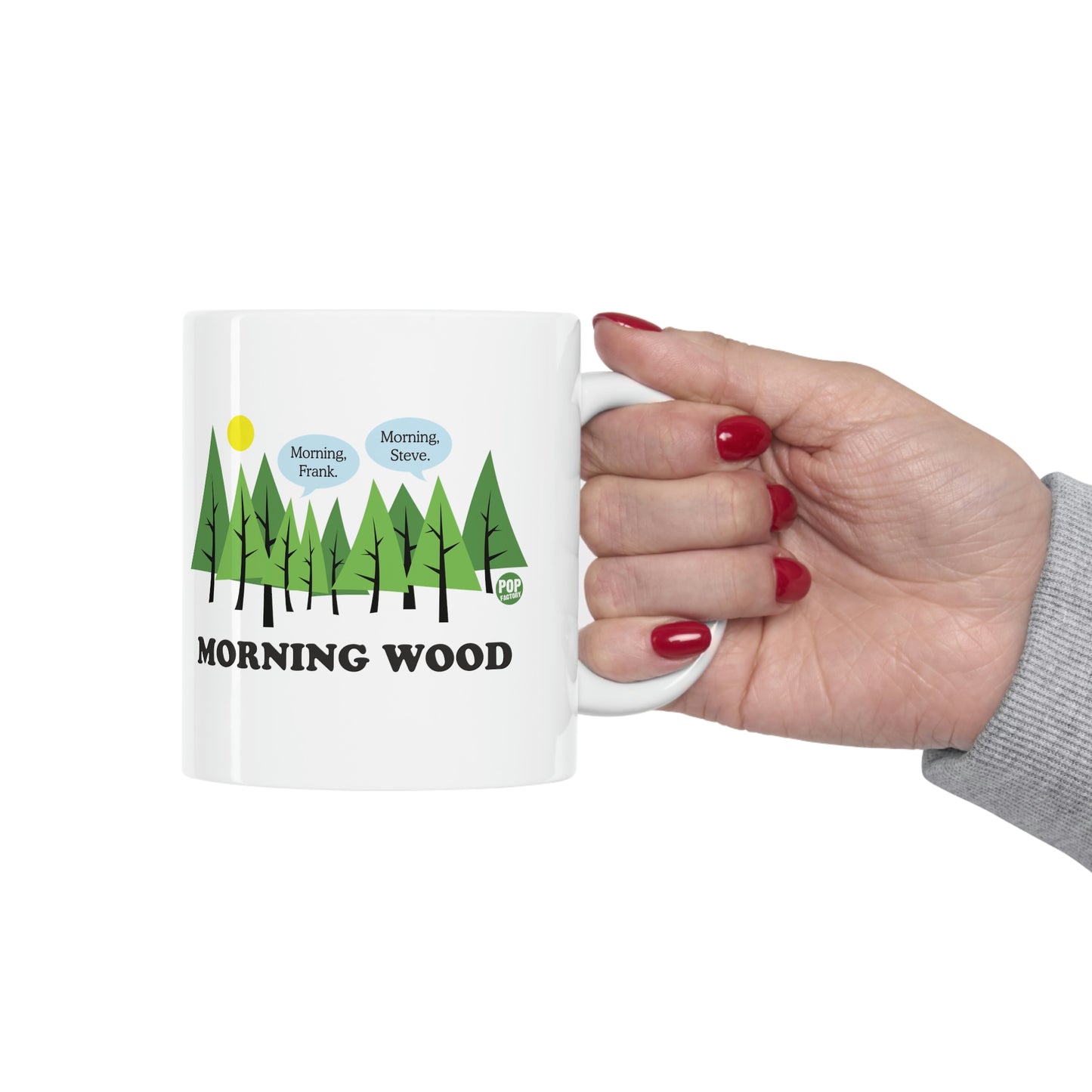 MORNING WOOD COFFEE MUG