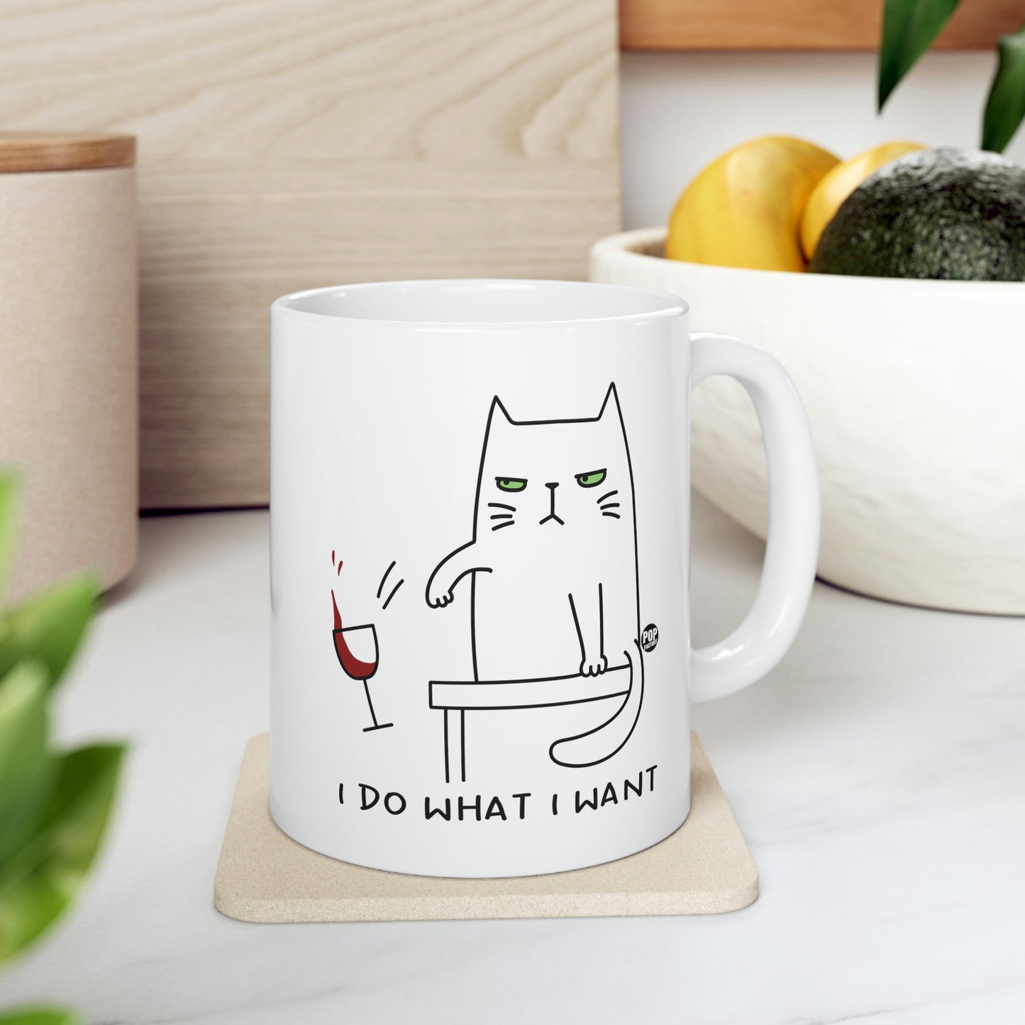 I DO WHAT I WANT CAT COFFEE MUG