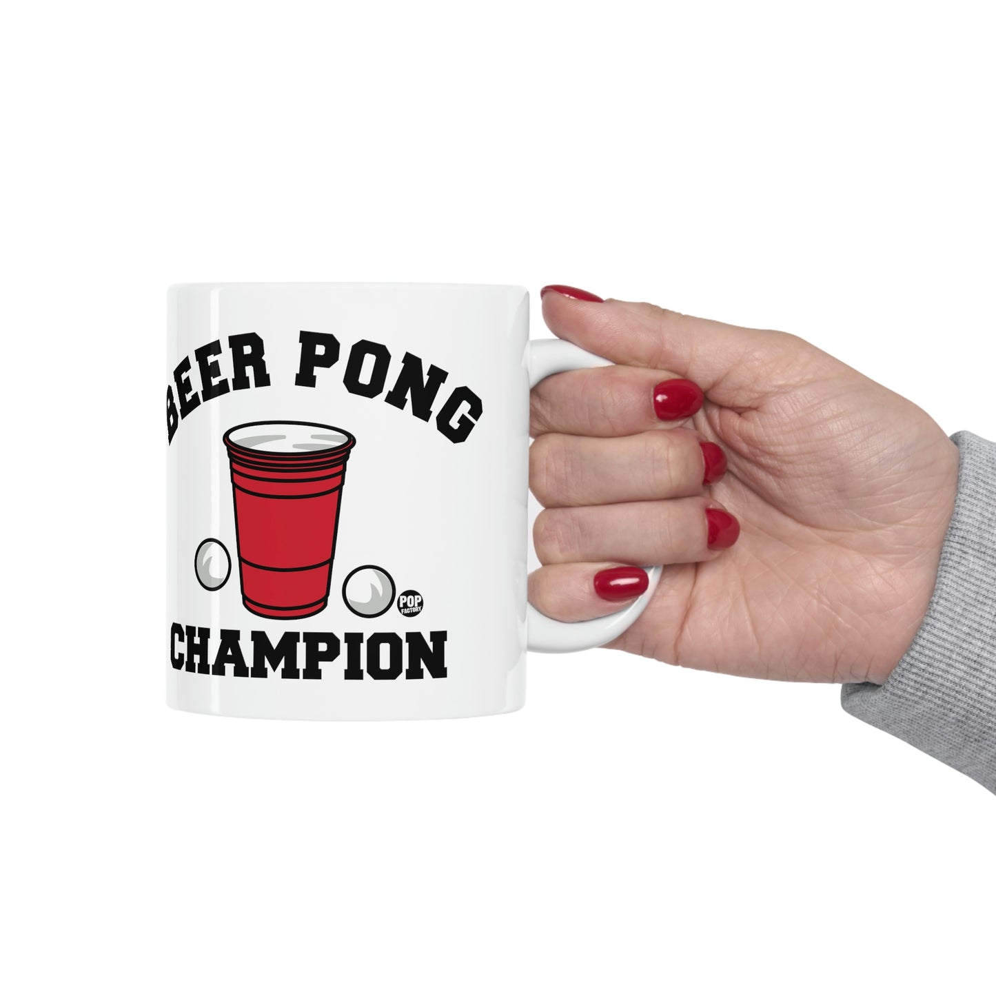 BEER PONG CHAMPION COFFEE MUG