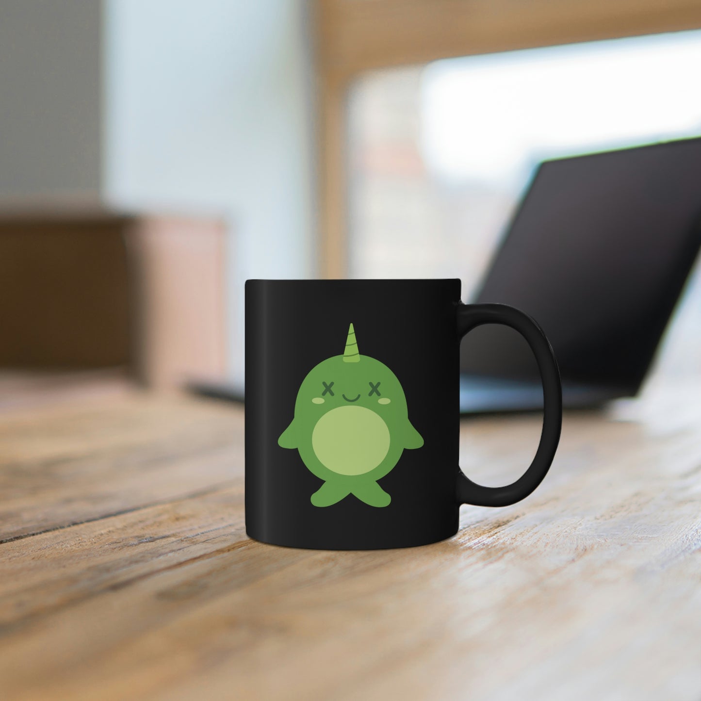 DEADIMALS NARWHAL COFFEE MUG - Halloween Edition