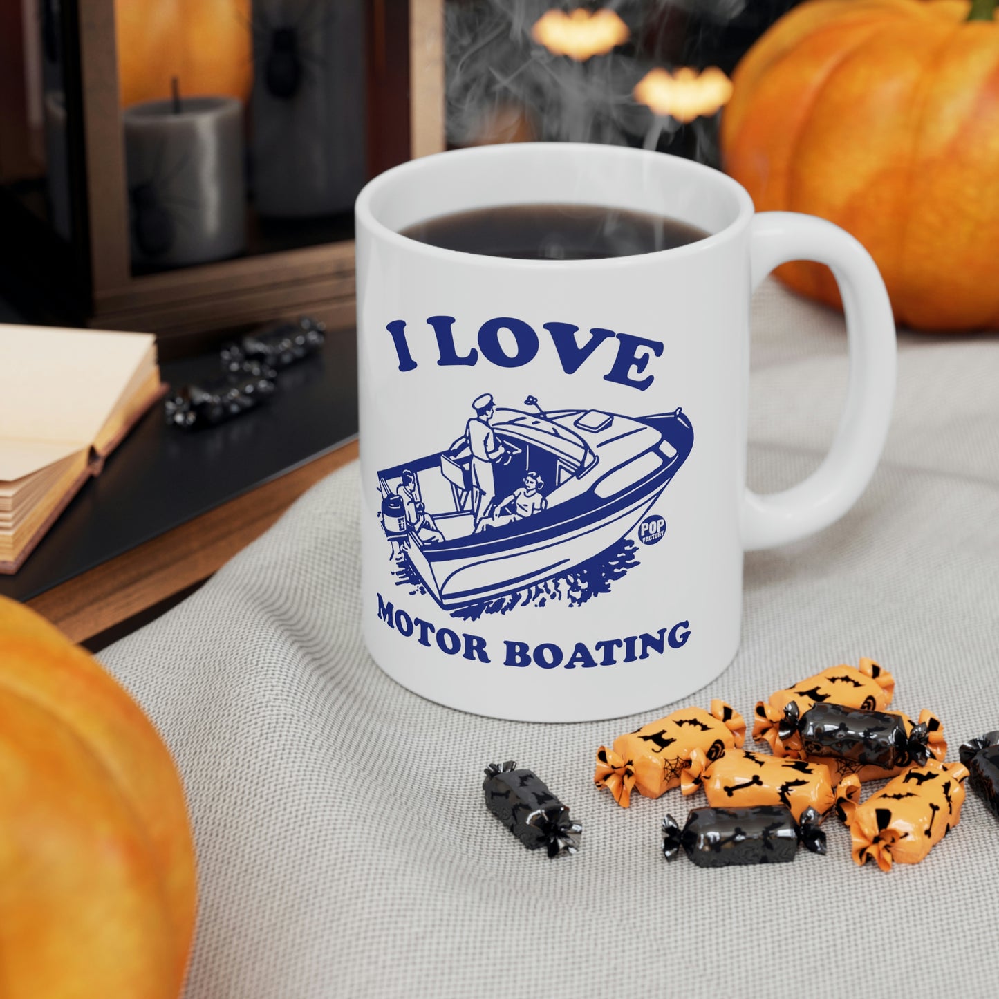 I LOVE MOTOR BOATING COFFEE MUG