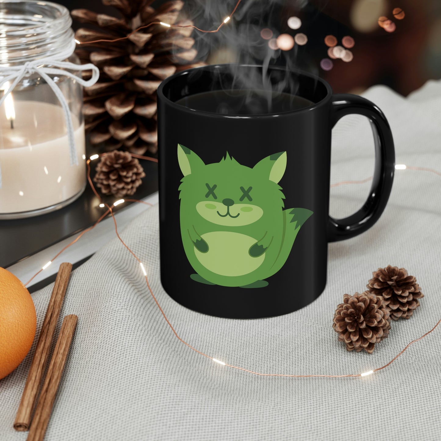 DEADIMALS FOX COFFEE MUG - Halloween Edition
