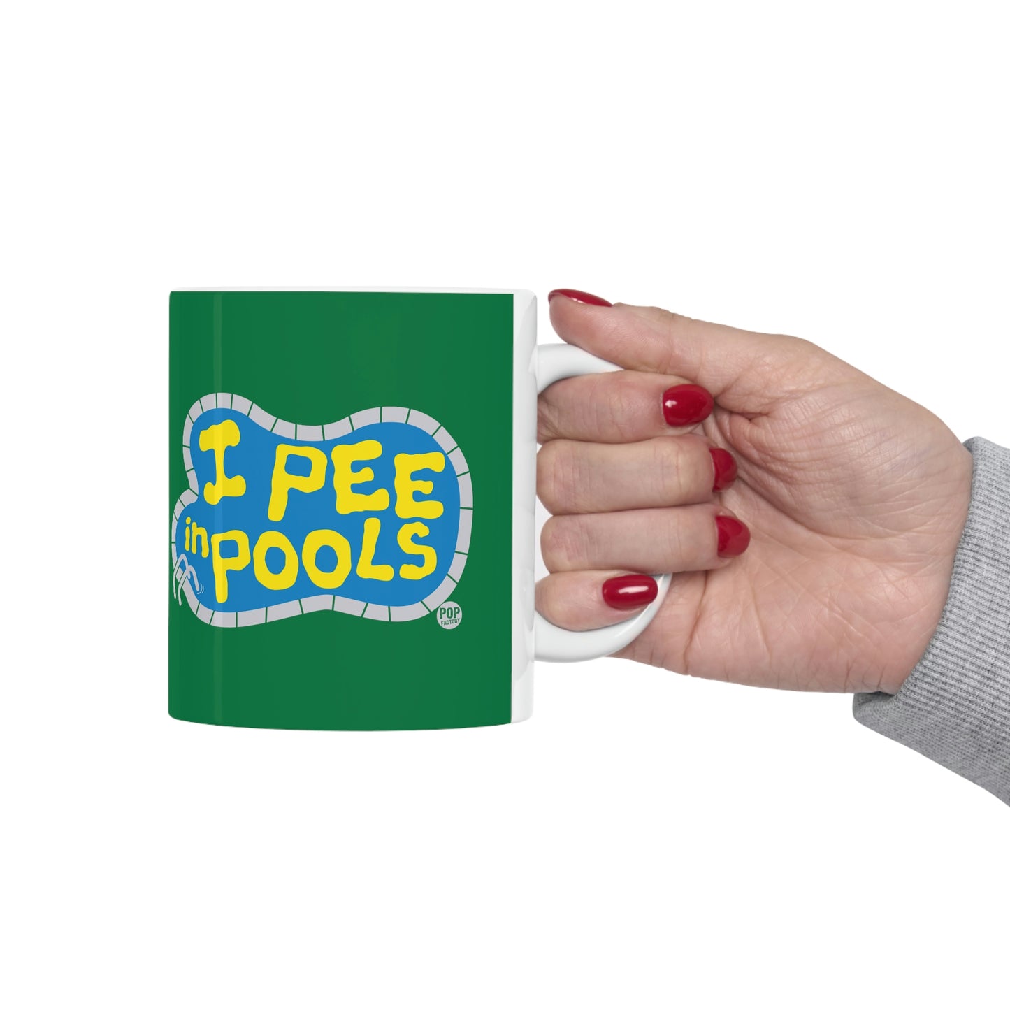 I PEE IN POOLS COFFEE MUG