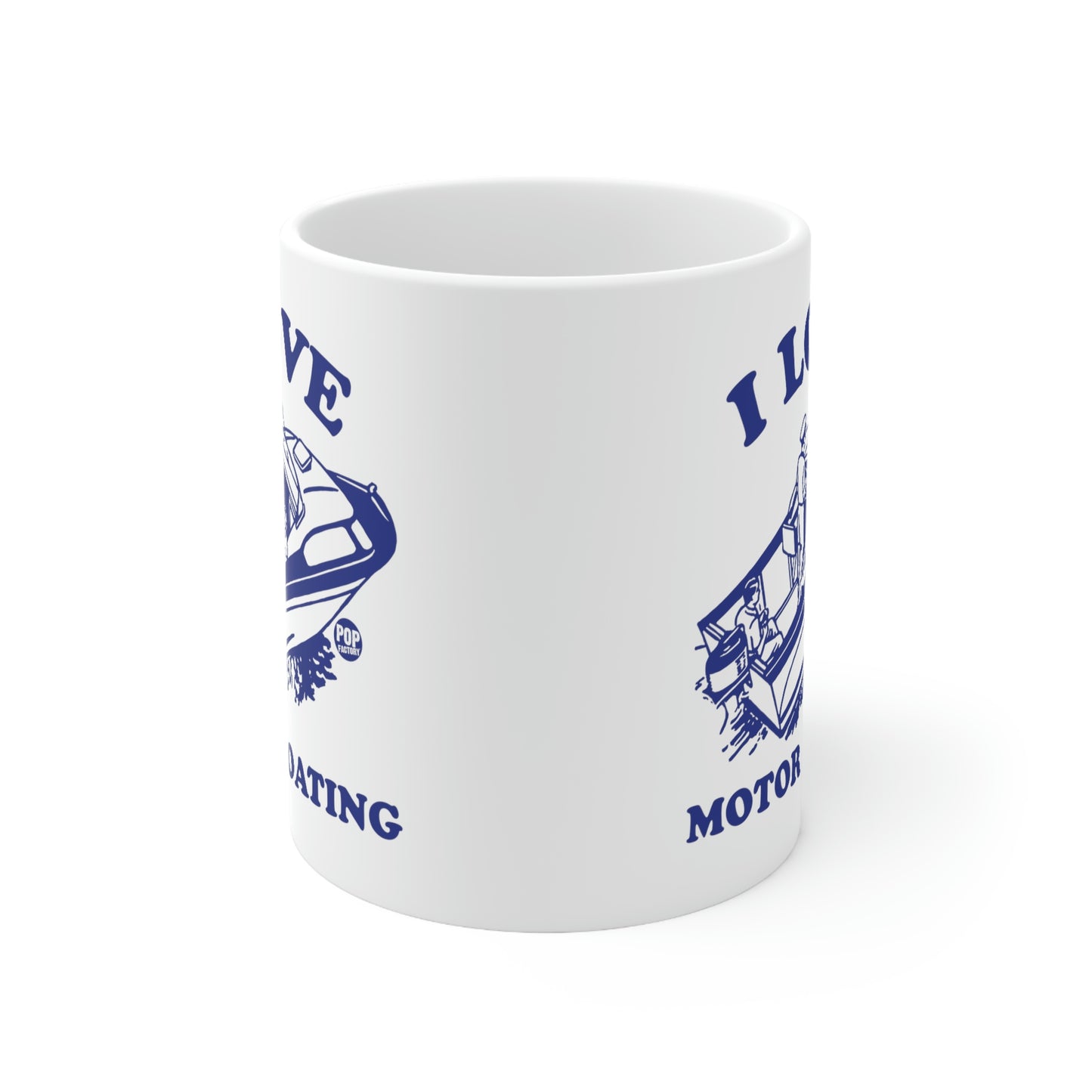 I LOVE MOTOR BOATING COFFEE MUG