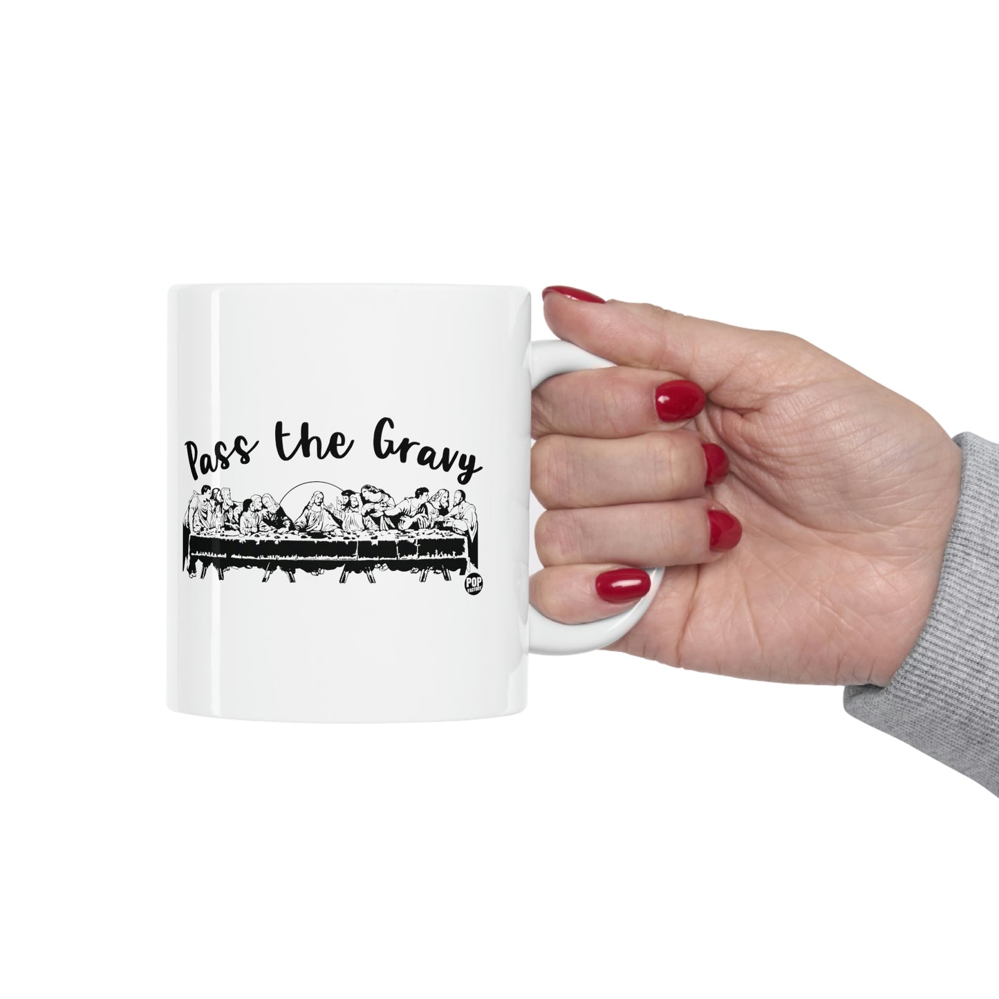 PASS THE GRAVY LAST SUPPER COFFEE MUG