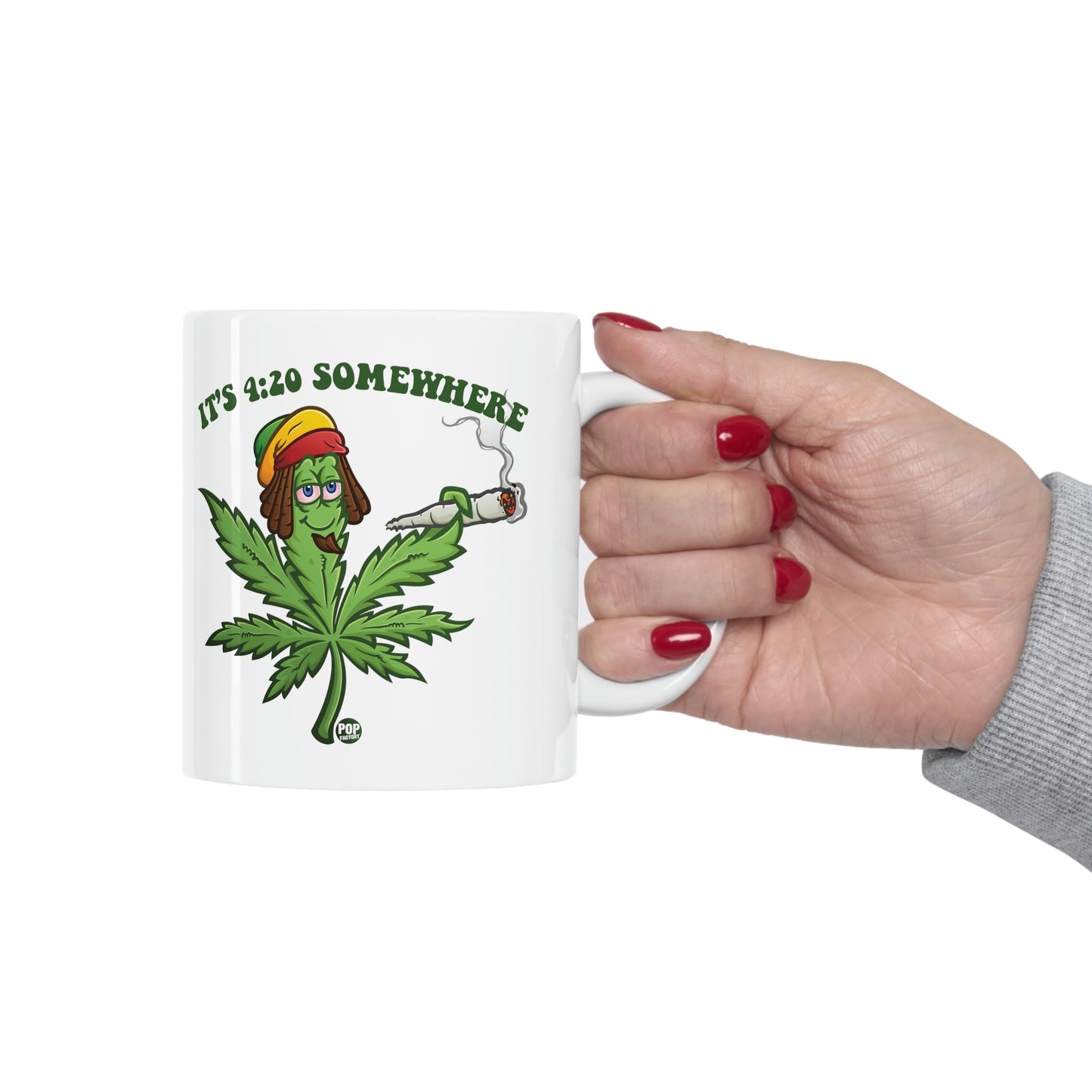 It's 420 Somewhere Pot Leaf Coffee Mug