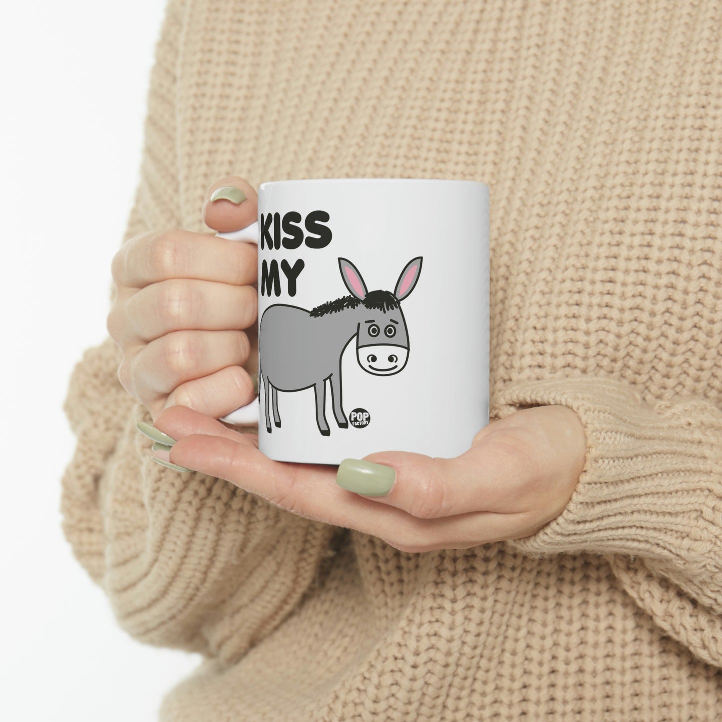 Kiss My Ass Donkey Coffee Mug