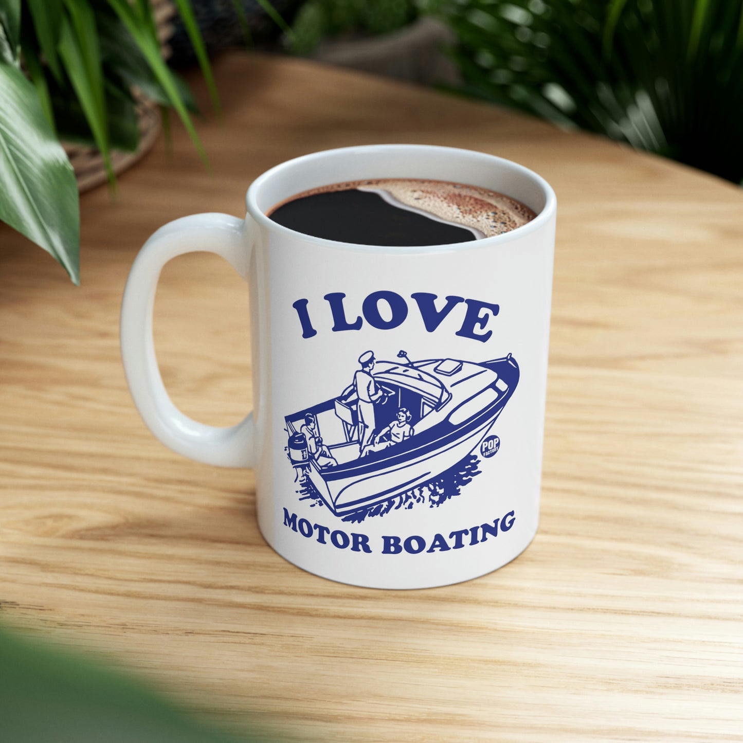 I LOVE MOTOR BOATING COFFEE MUG
