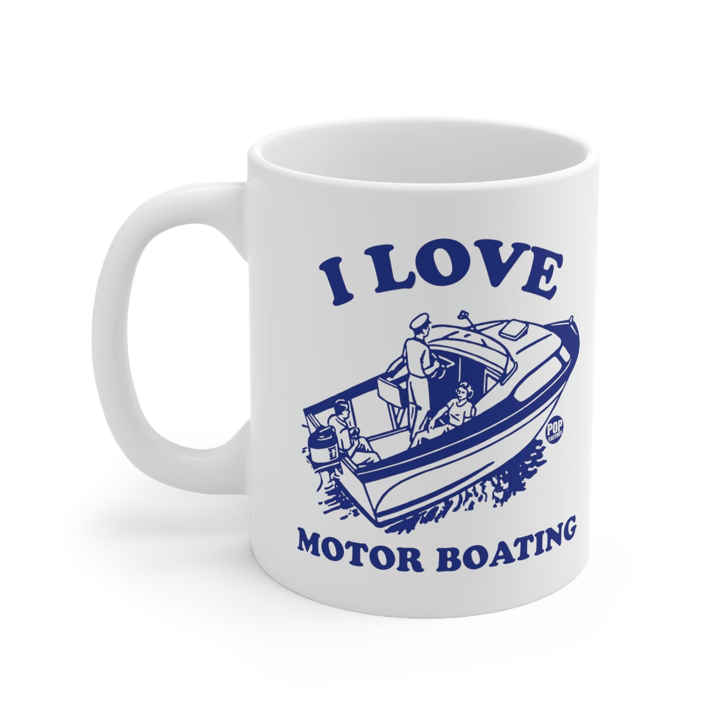 I LOVE MOTOR BOATING COFFEE MUG