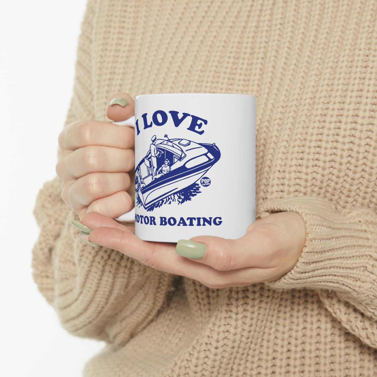 I LOVE MOTOR BOATING COFFEE MUG