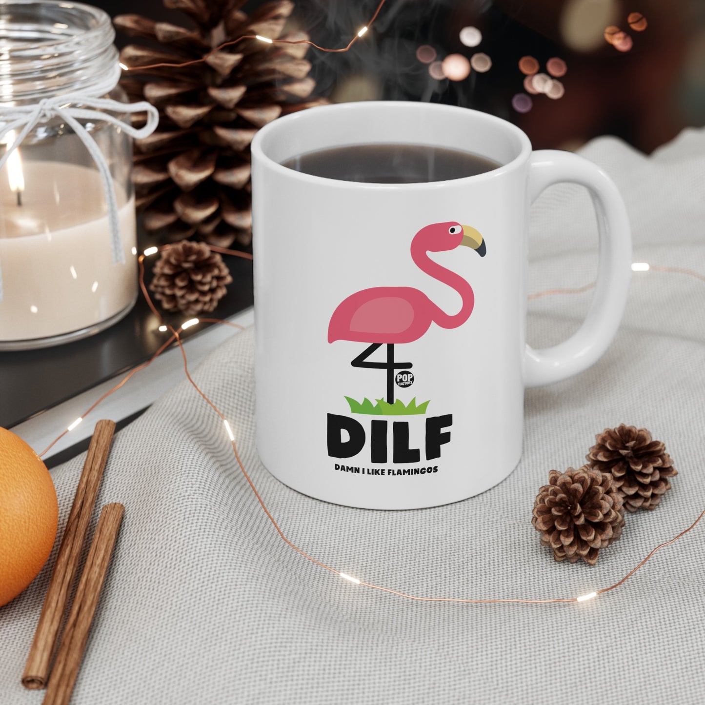 DILF Flamingos Mug