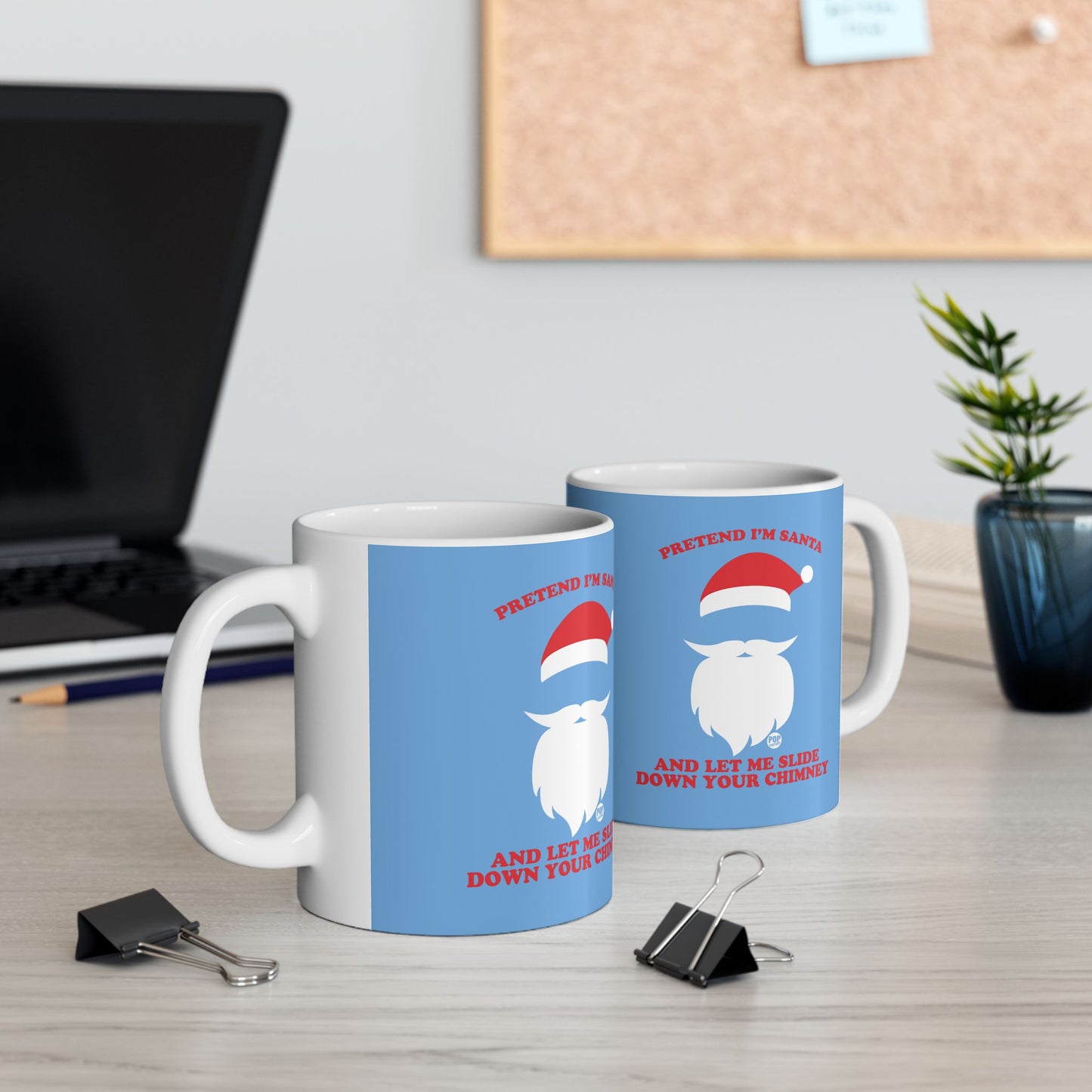 Pretend I'm Santa Slide Chimney Mug