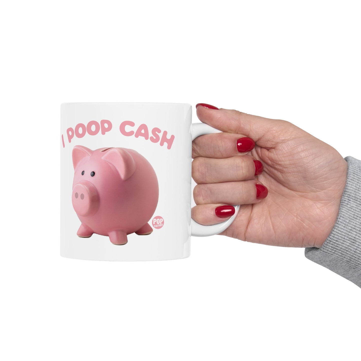 I Poop Cash Piggy Bank Photo Mug