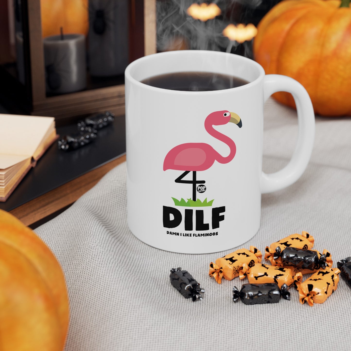 DILF Flamingos Mug