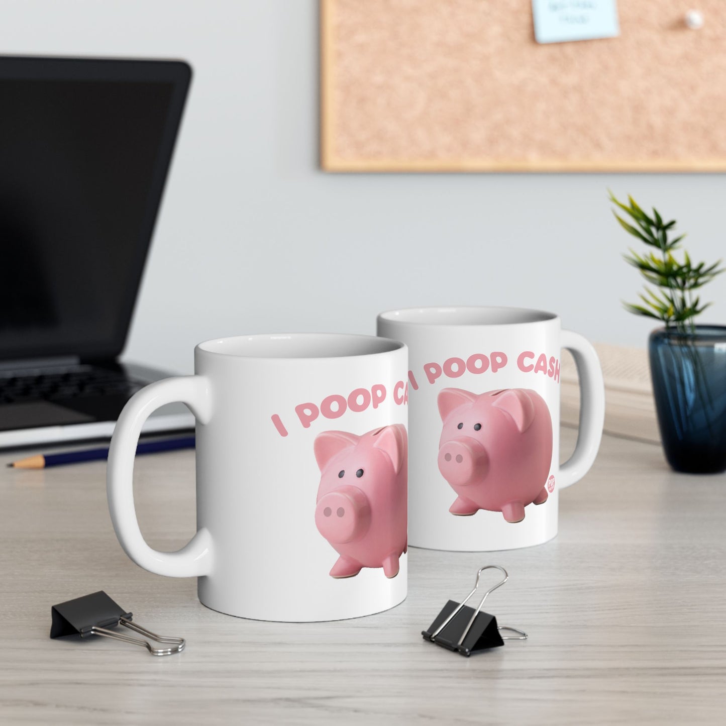 I Poop Cash Piggy Bank Photo Mug