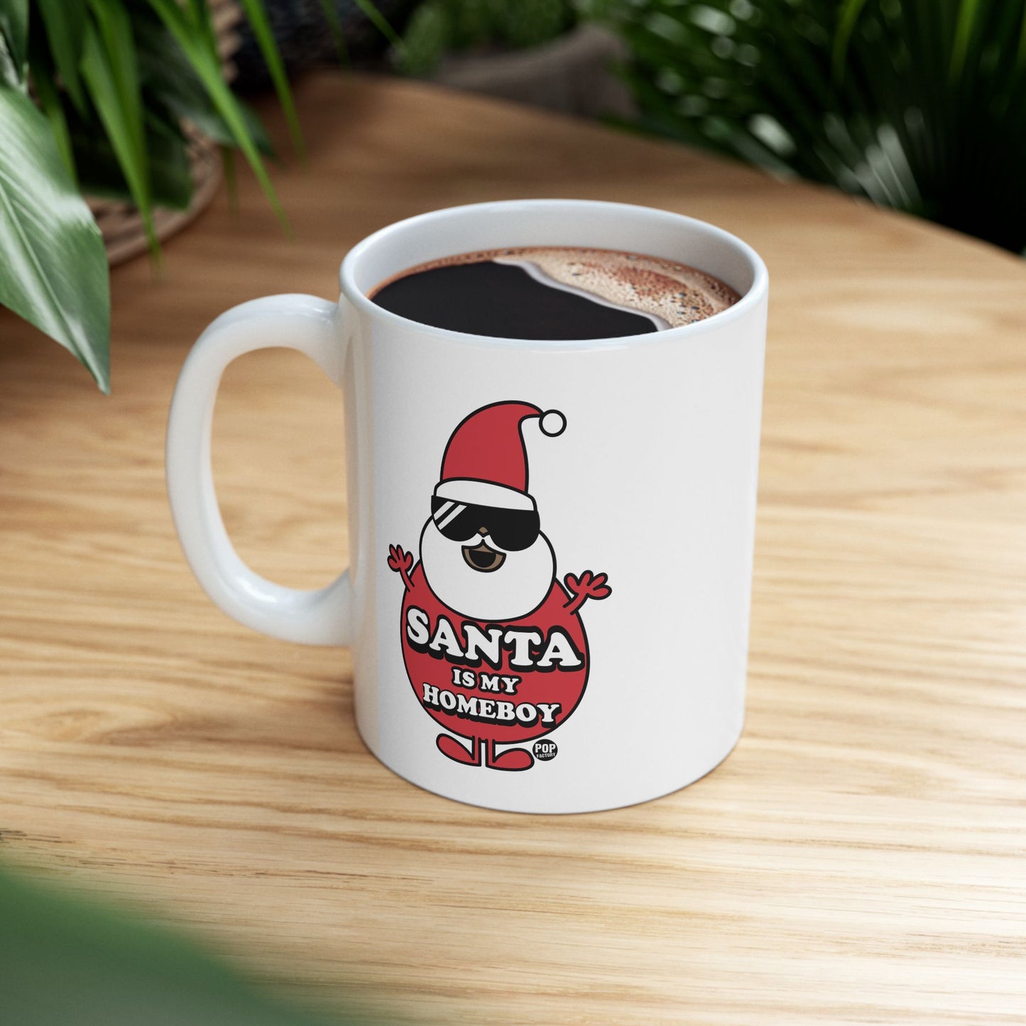 Santa Is My Home Boy 2 Mug