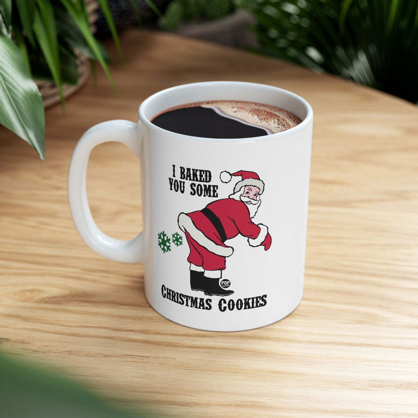 Santa Baked Xmas Cookies Fart Mug