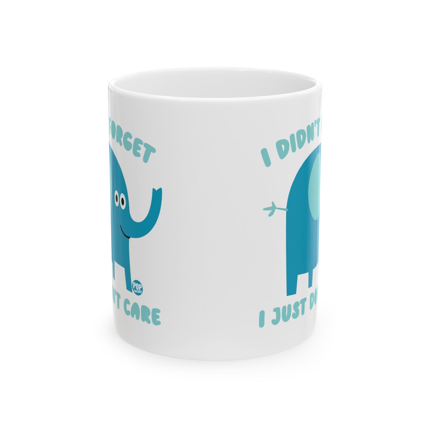 Don't Care Elephant Mug