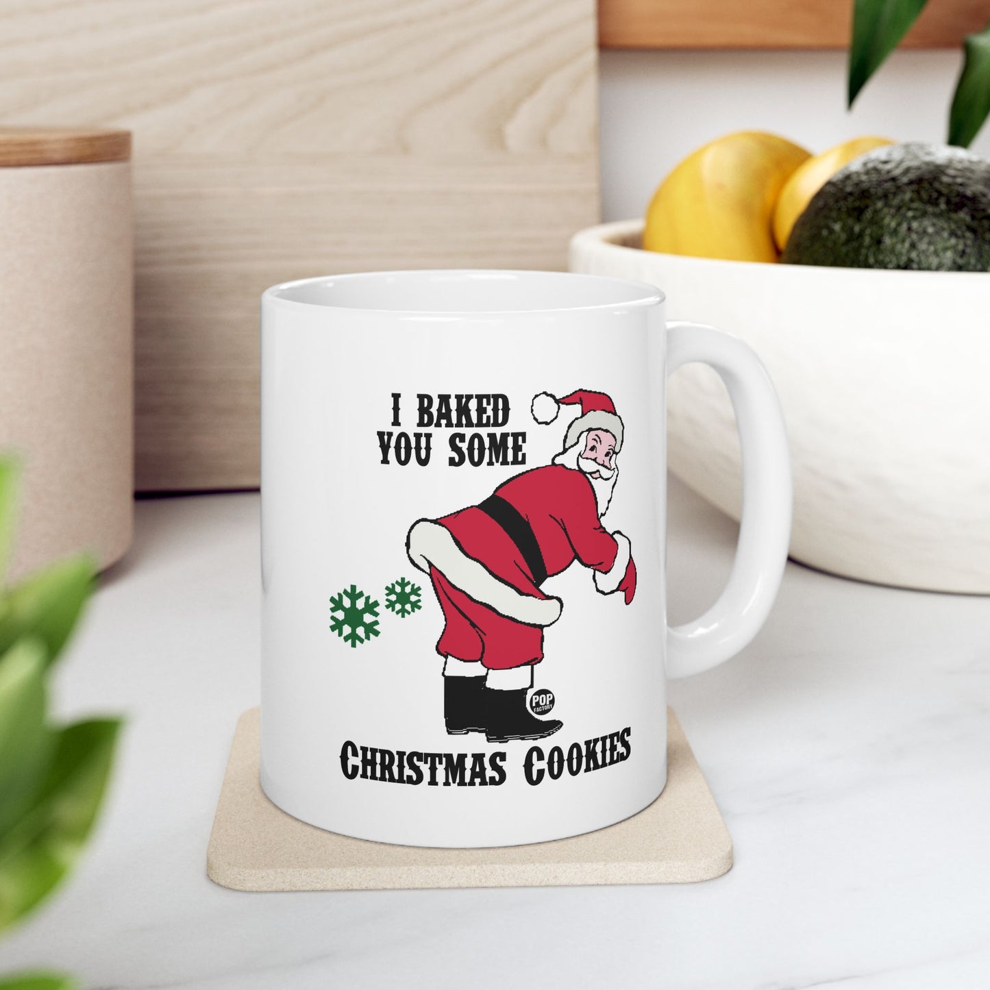 Santa Baked Xmas Cookies Fart Mug