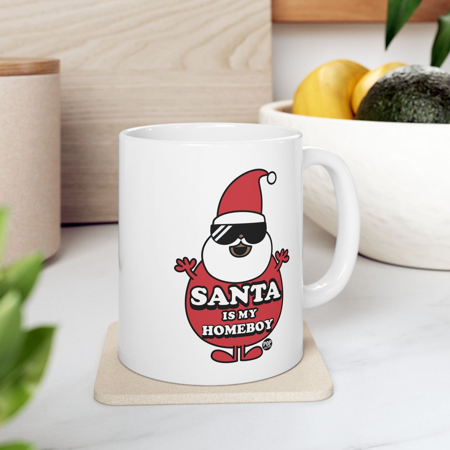 Santa Is My Home Boy 2 Mug