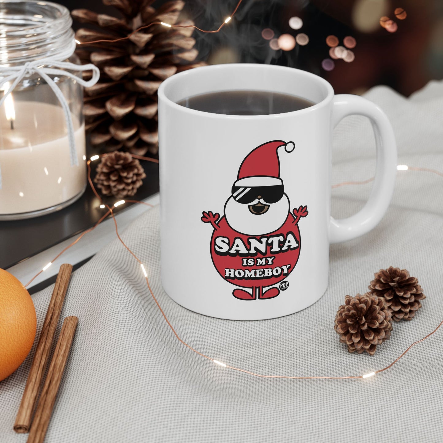 Santa Is My Home Boy 2 Mug