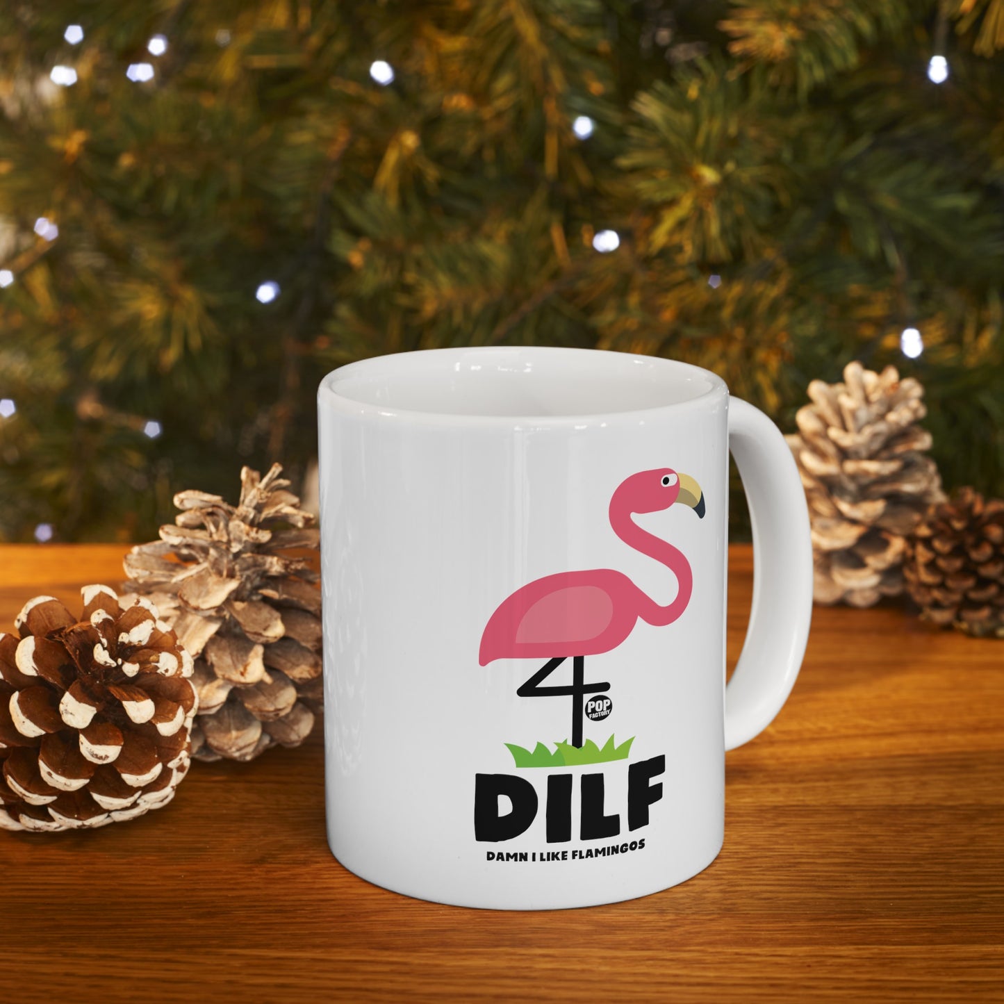 DILF Flamingos Mug