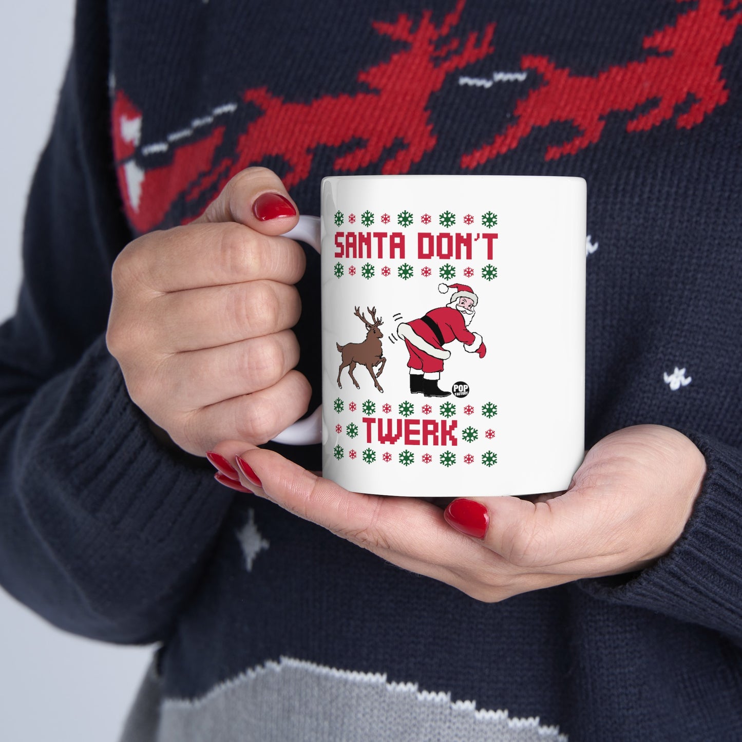 Santa Don't Twerk Mug