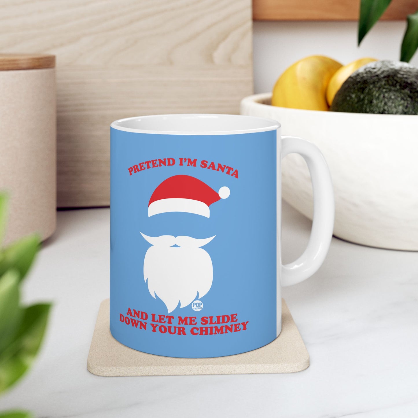 Pretend I'm Santa Slide Chimney Mug