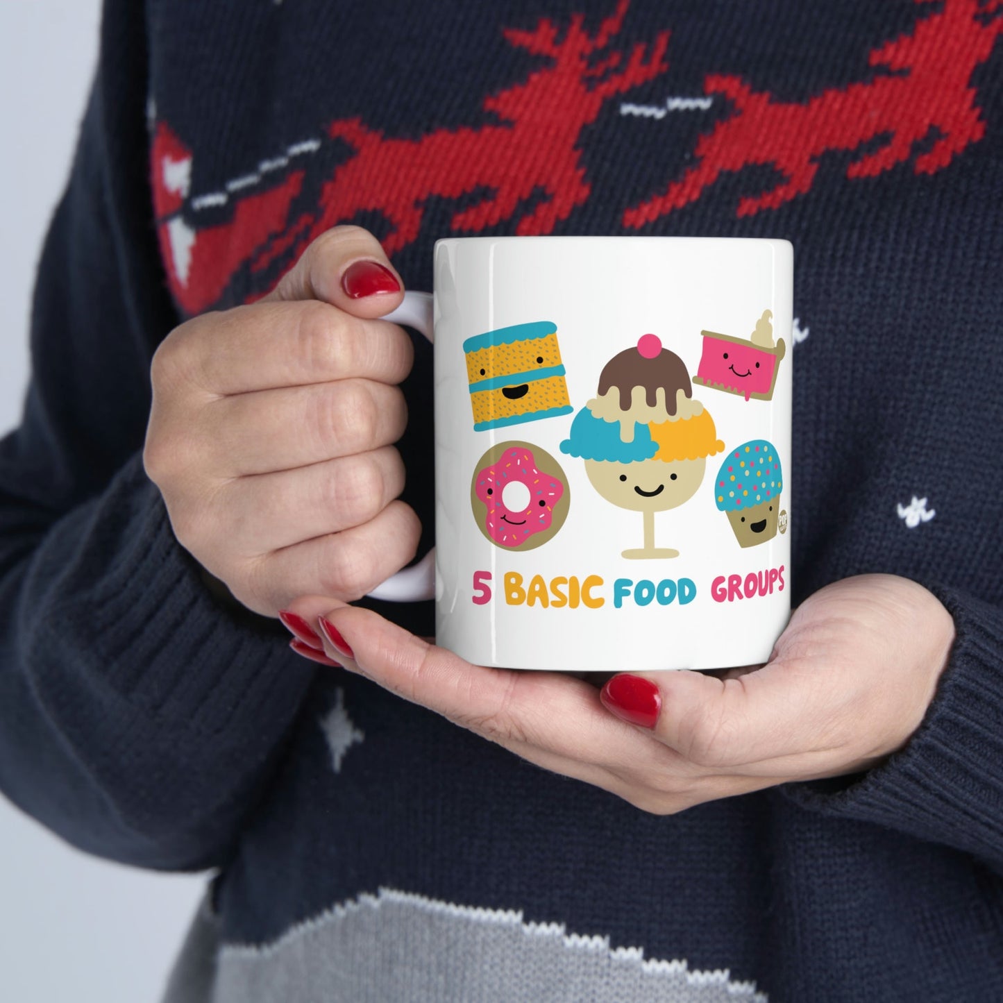 5 BASIC FOOD GROUP COFFEE MUG