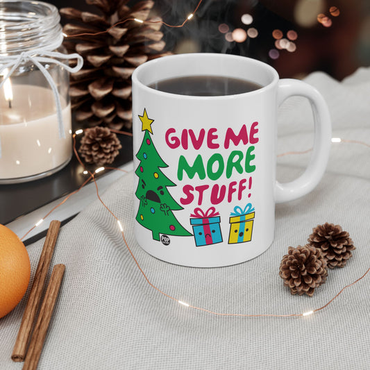 Give Me More Stuff Xmas Tree Mug