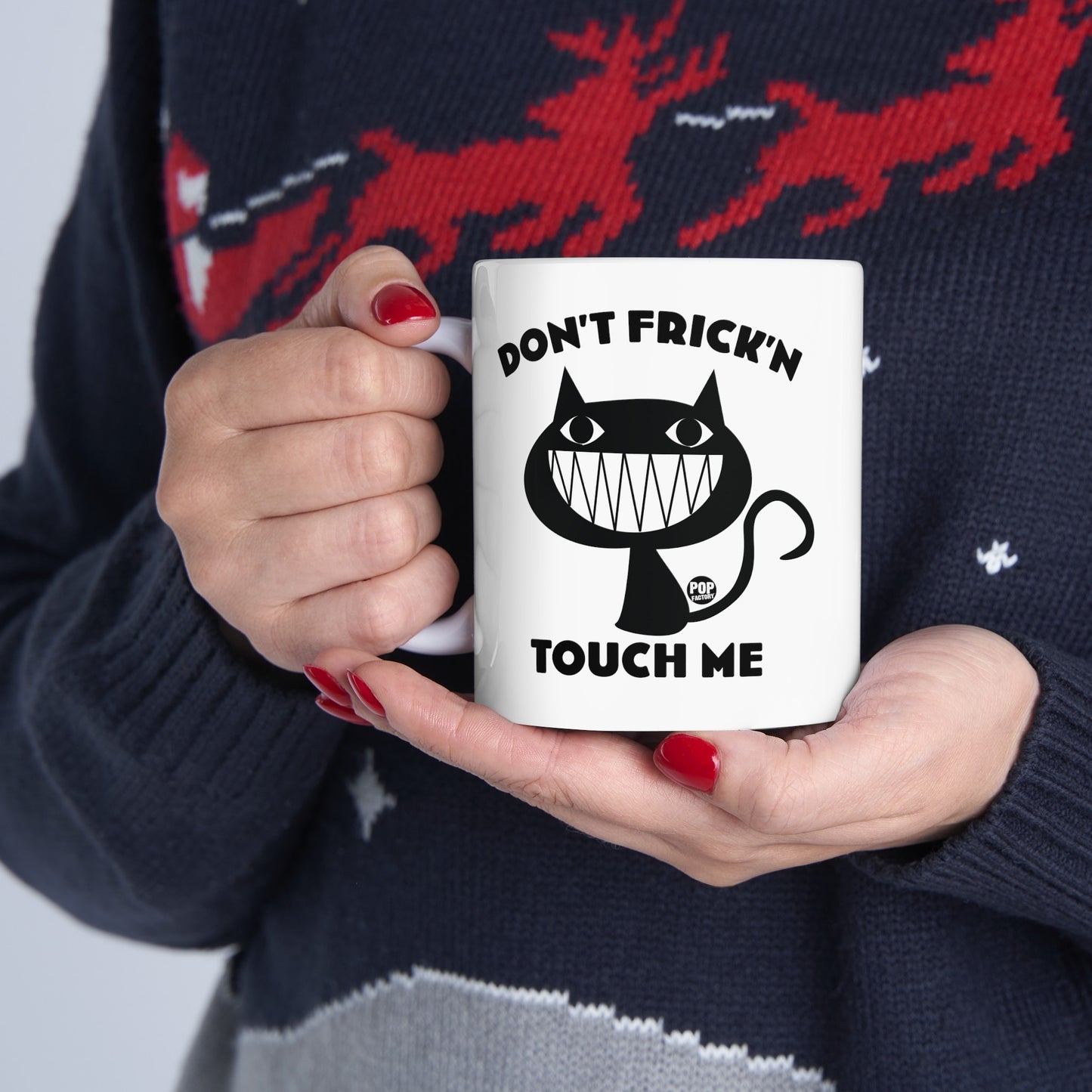 Don't Touch Me Cat Mug