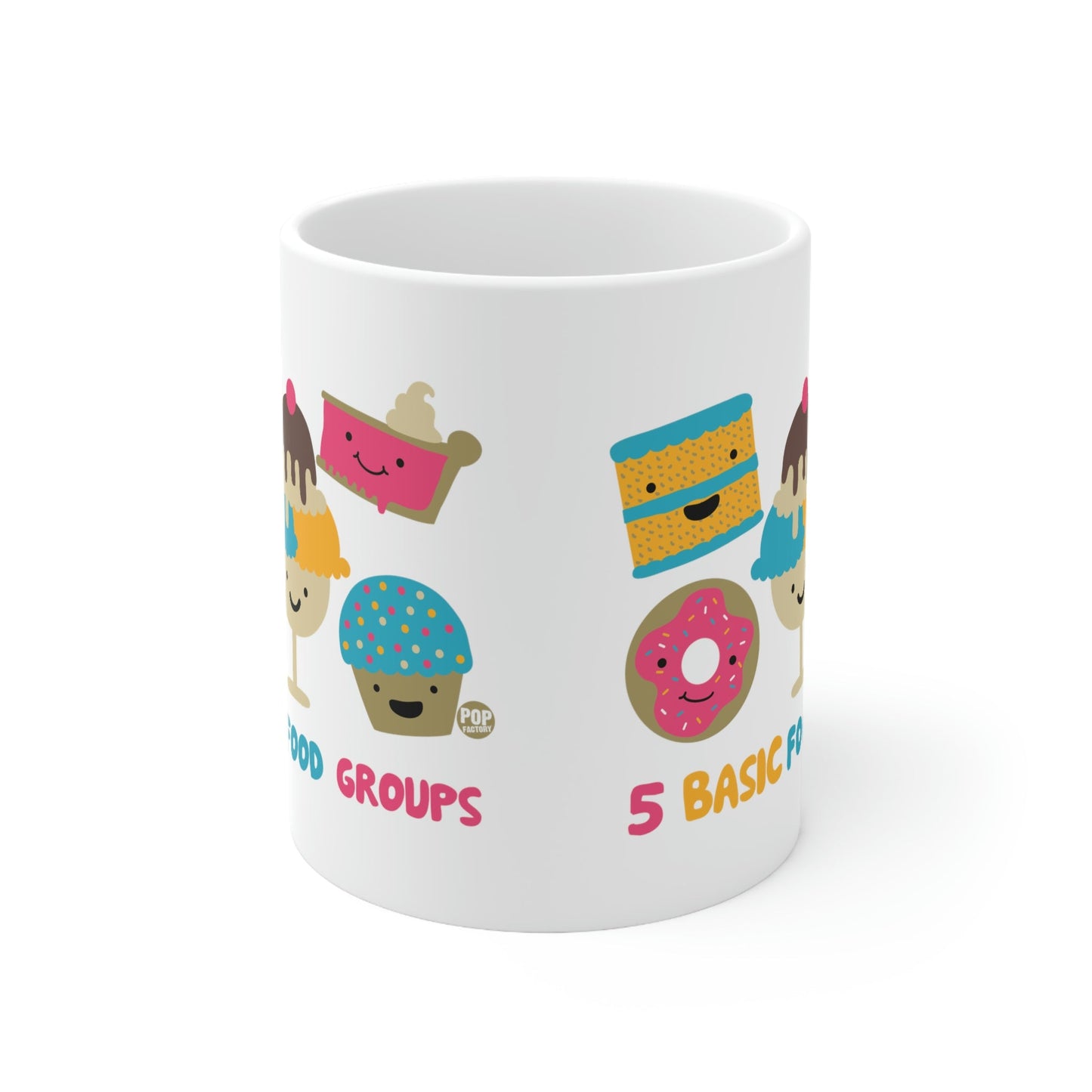 5 BASIC FOOD GROUP COFFEE MUG