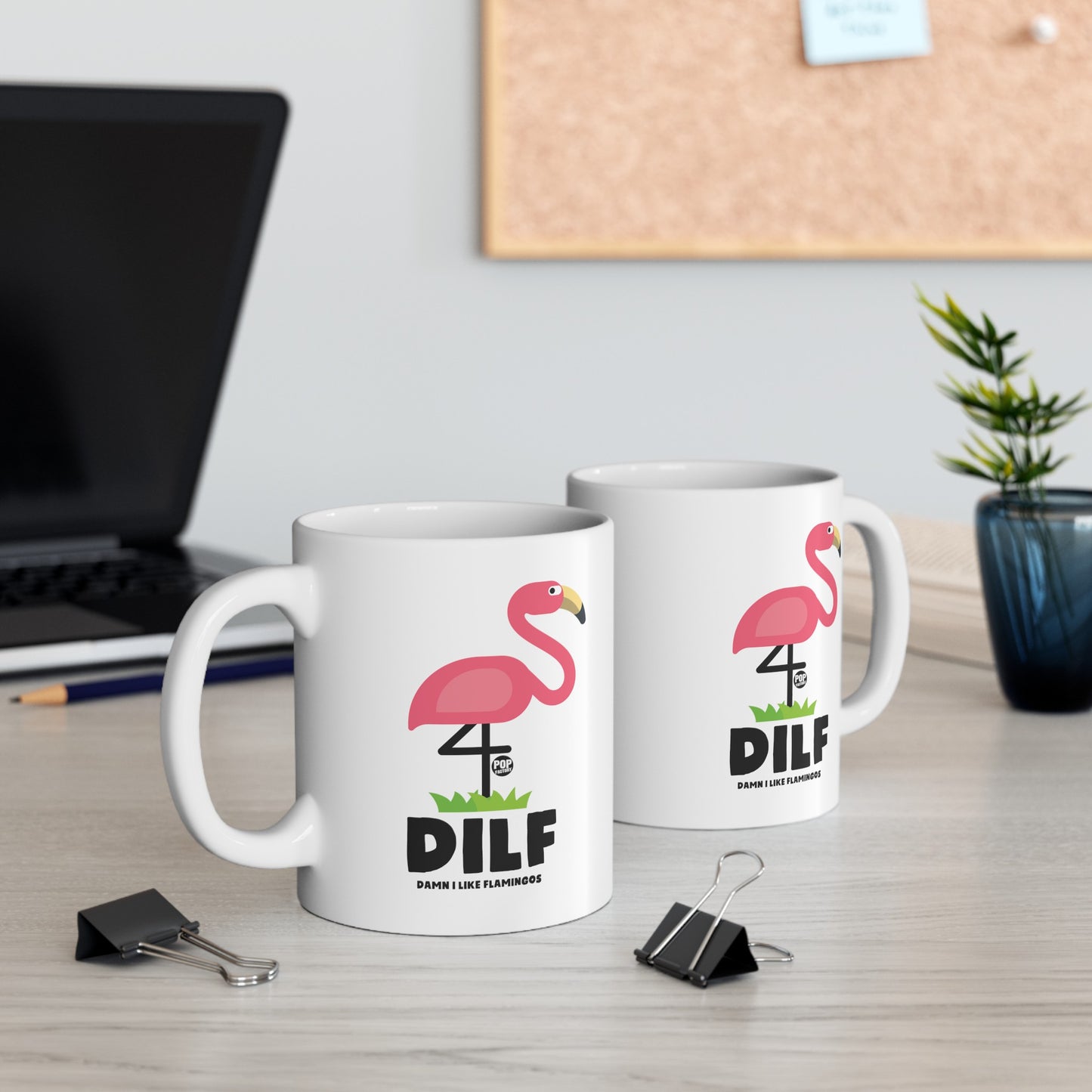 DILF Flamingos Mug