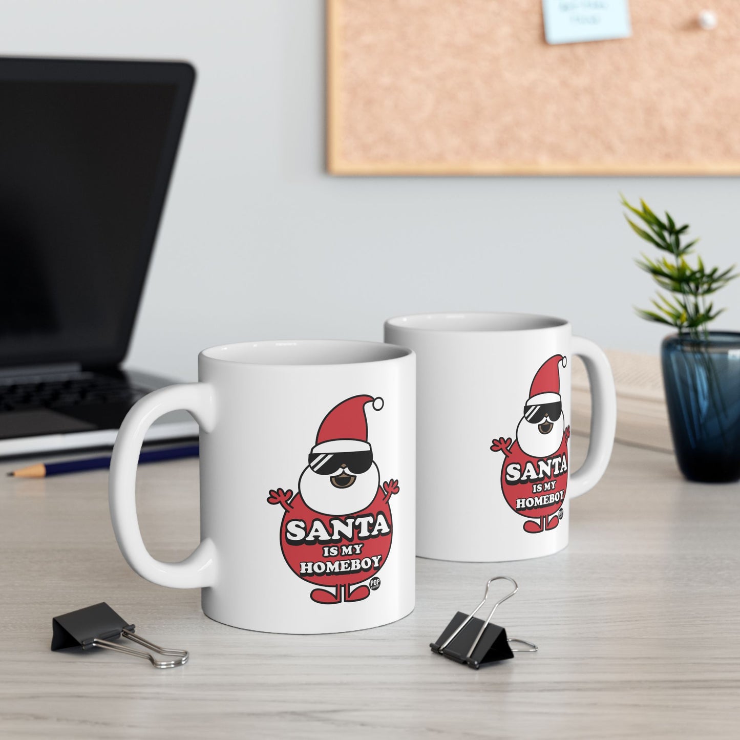 Santa Is My Home Boy 2 Mug