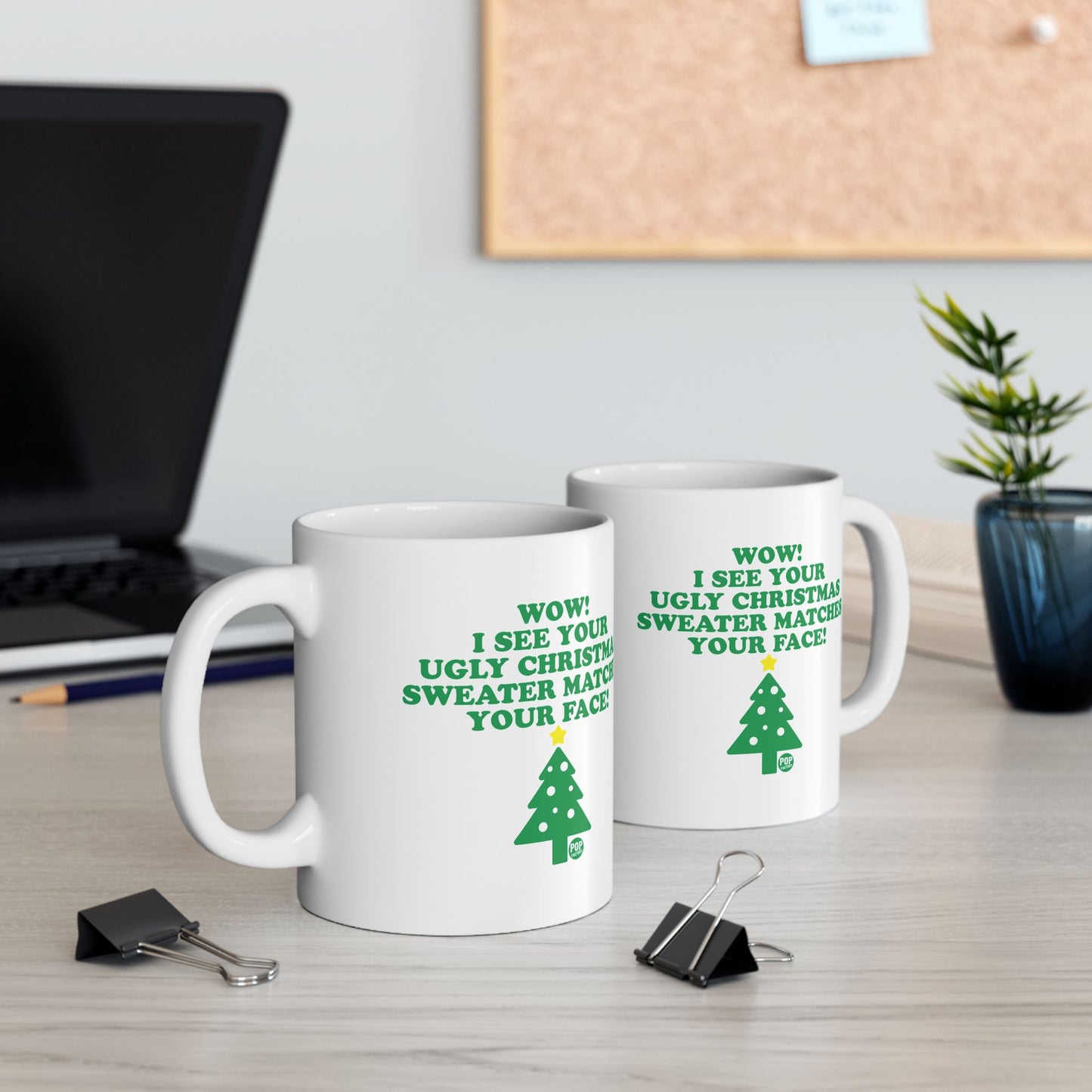 Ugly Xmas Sweater Match Face Mug