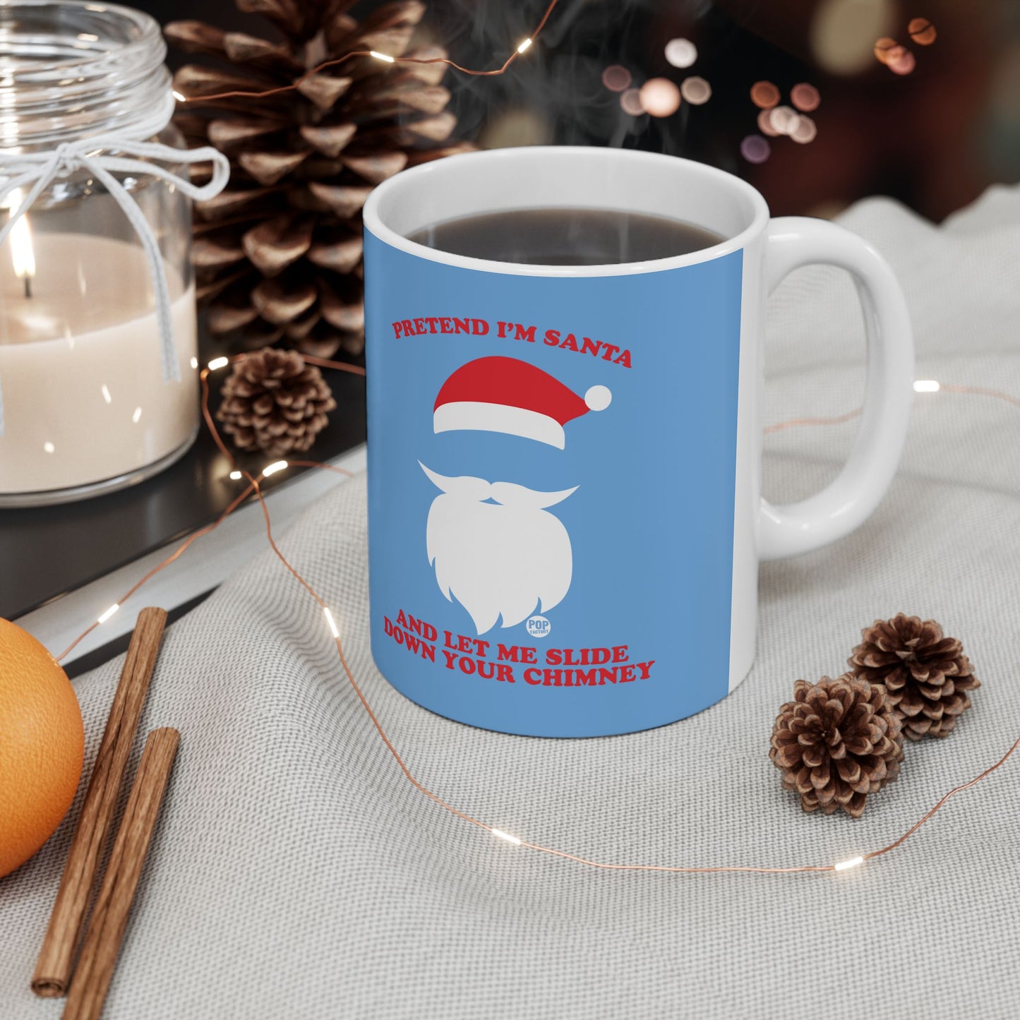 Pretend I'm Santa Slide Chimney Mug