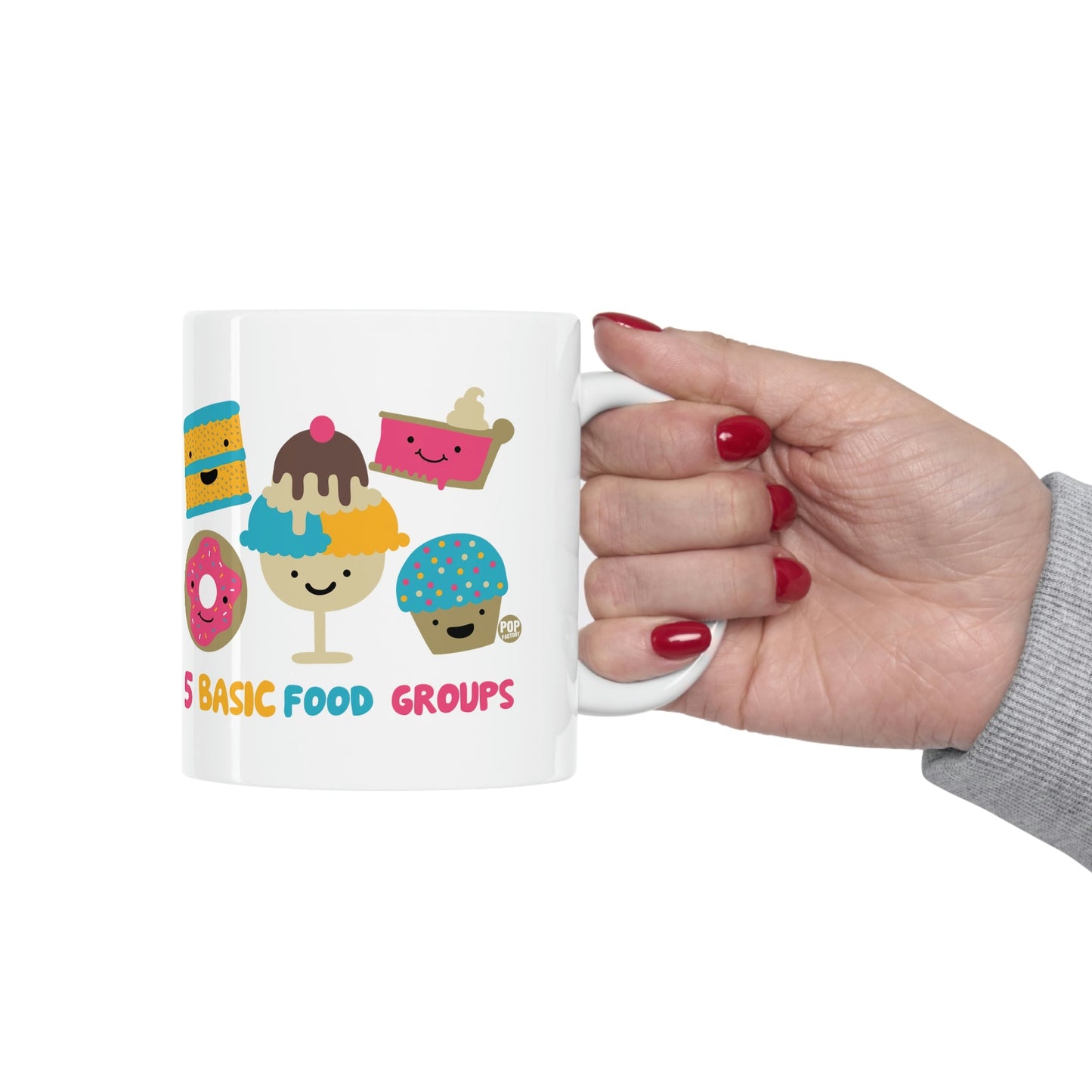 5 BASIC FOOD GROUP COFFEE MUG