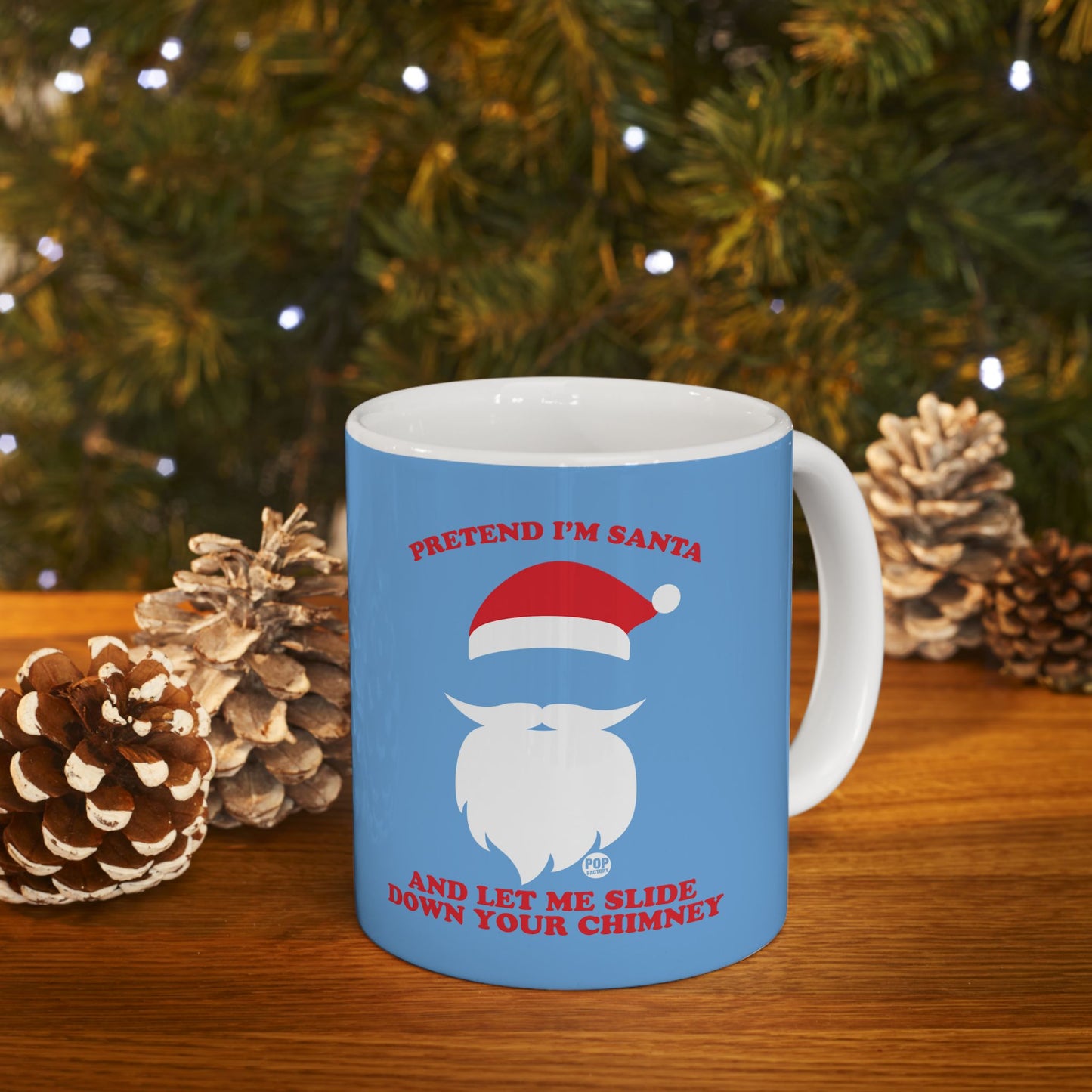 Pretend I'm Santa Slide Chimney Mug