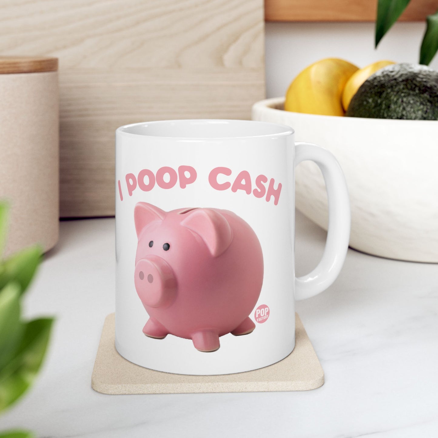 I Poop Cash Piggy Bank Photo Mug