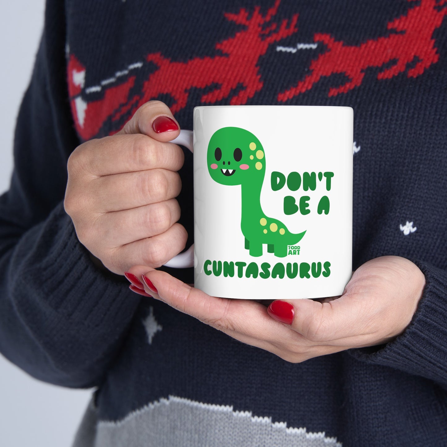 Cuntasaurus Dinosaur Mug