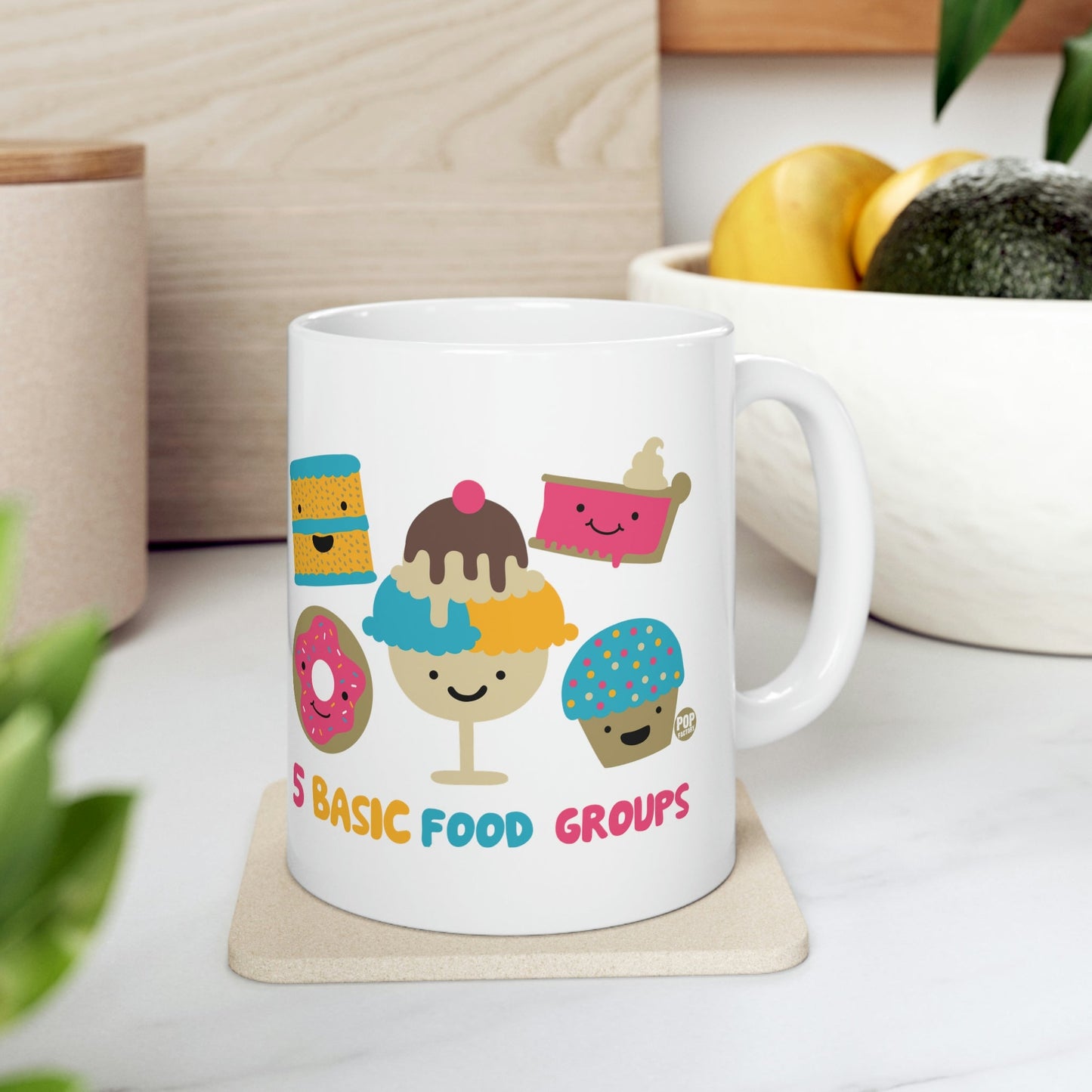 5 BASIC FOOD GROUP COFFEE MUG