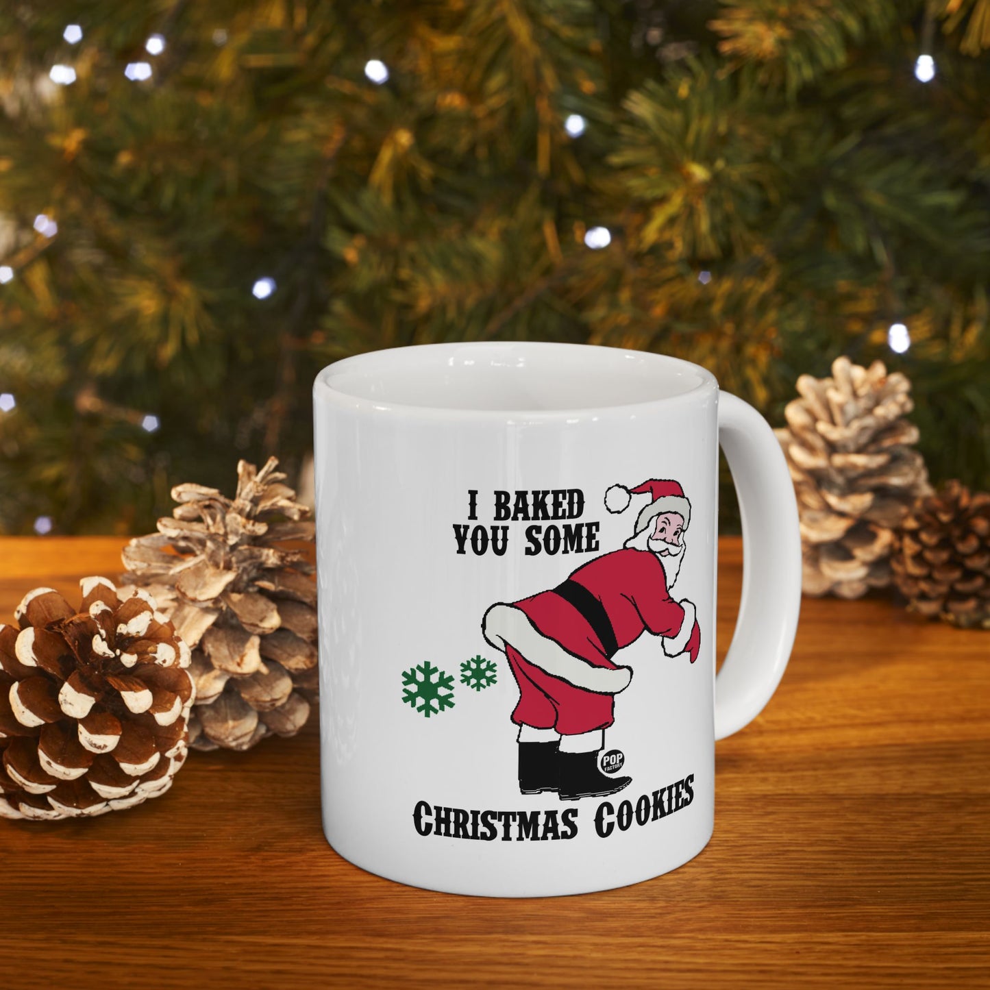 Santa Baked Xmas Cookies Fart Mug