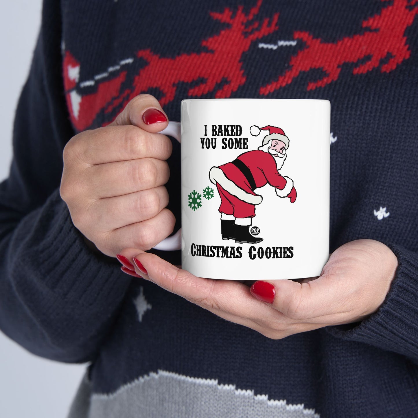 Santa Baked Xmas Cookies Fart Mug