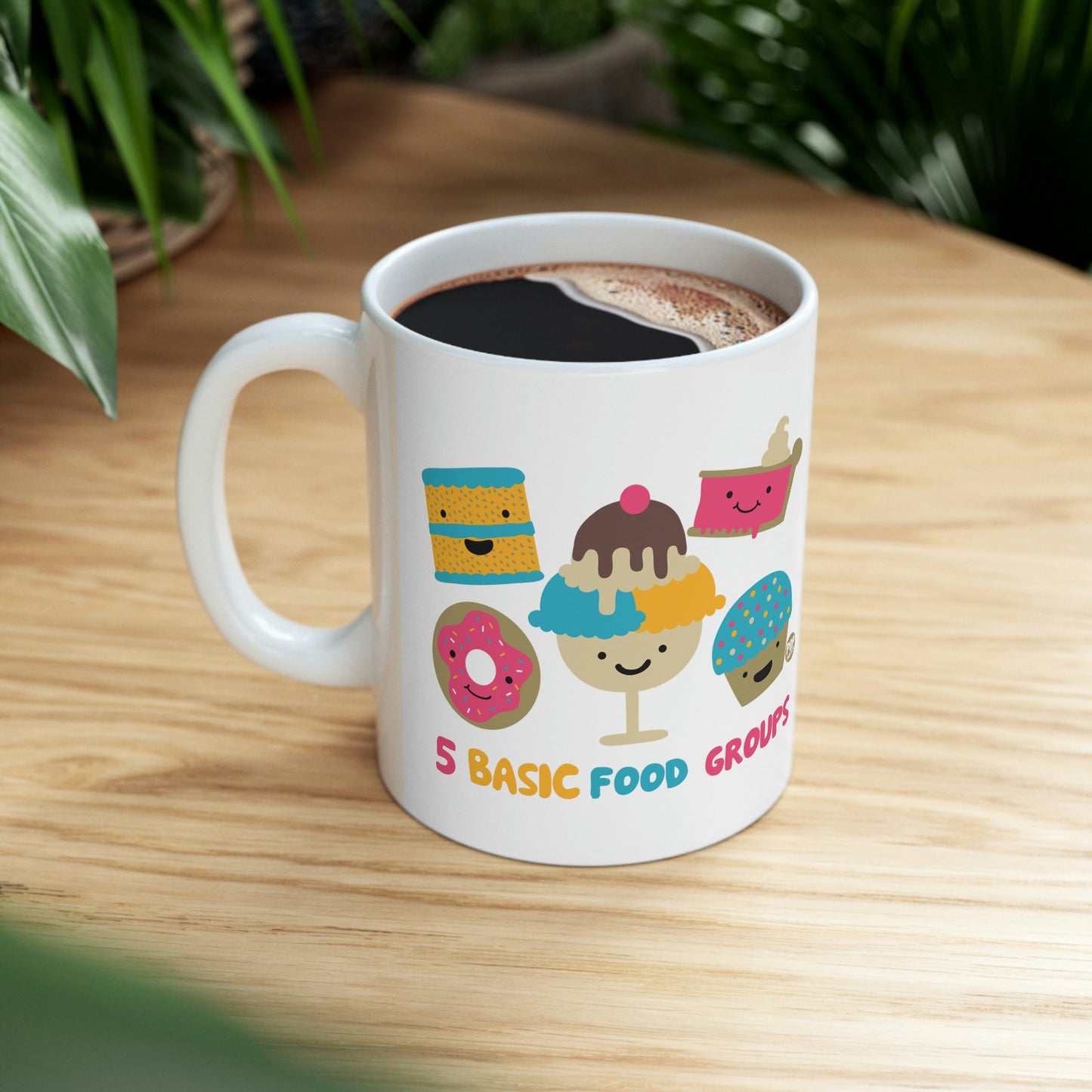 5 BASIC FOOD GROUP COFFEE MUG