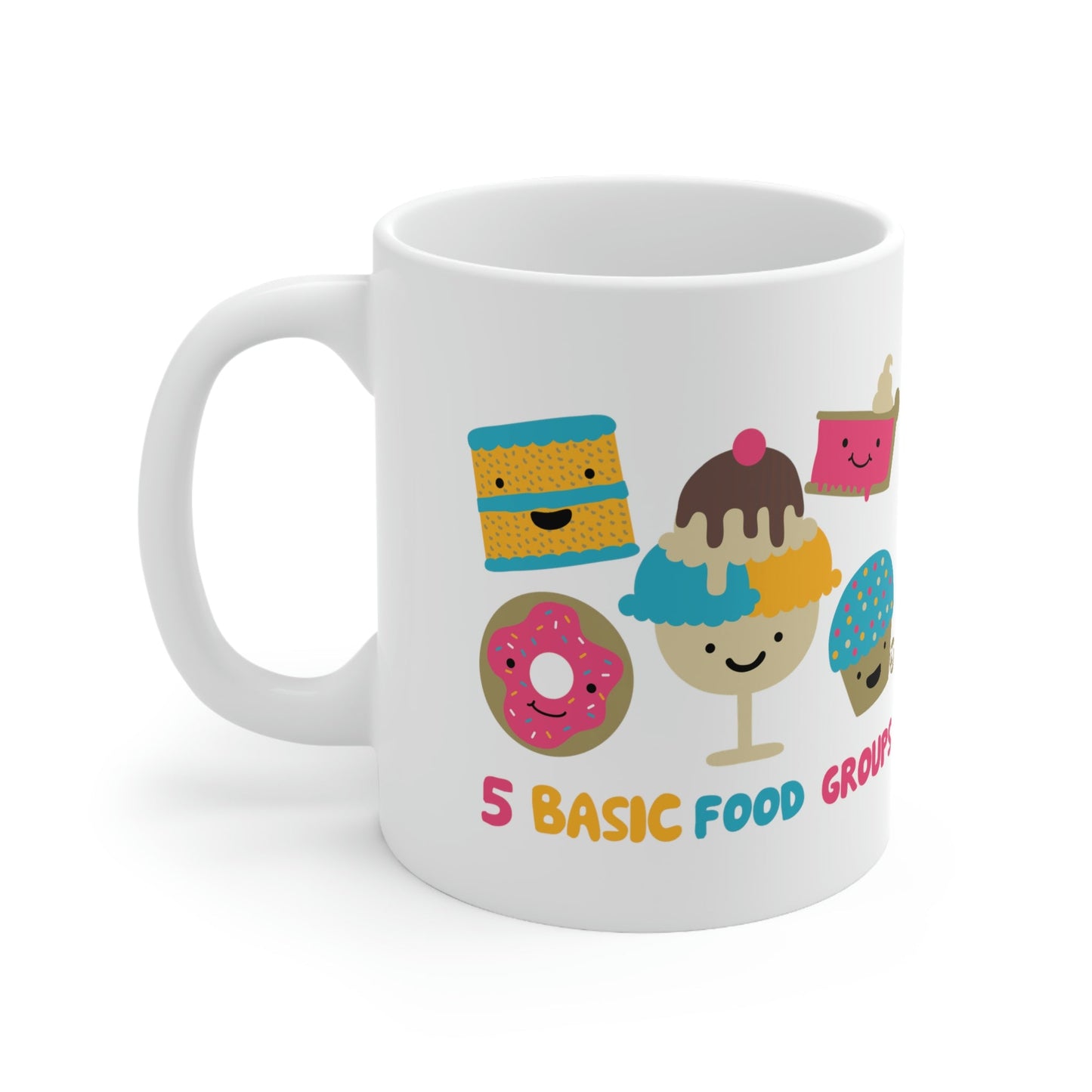 5 BASIC FOOD GROUP COFFEE MUG