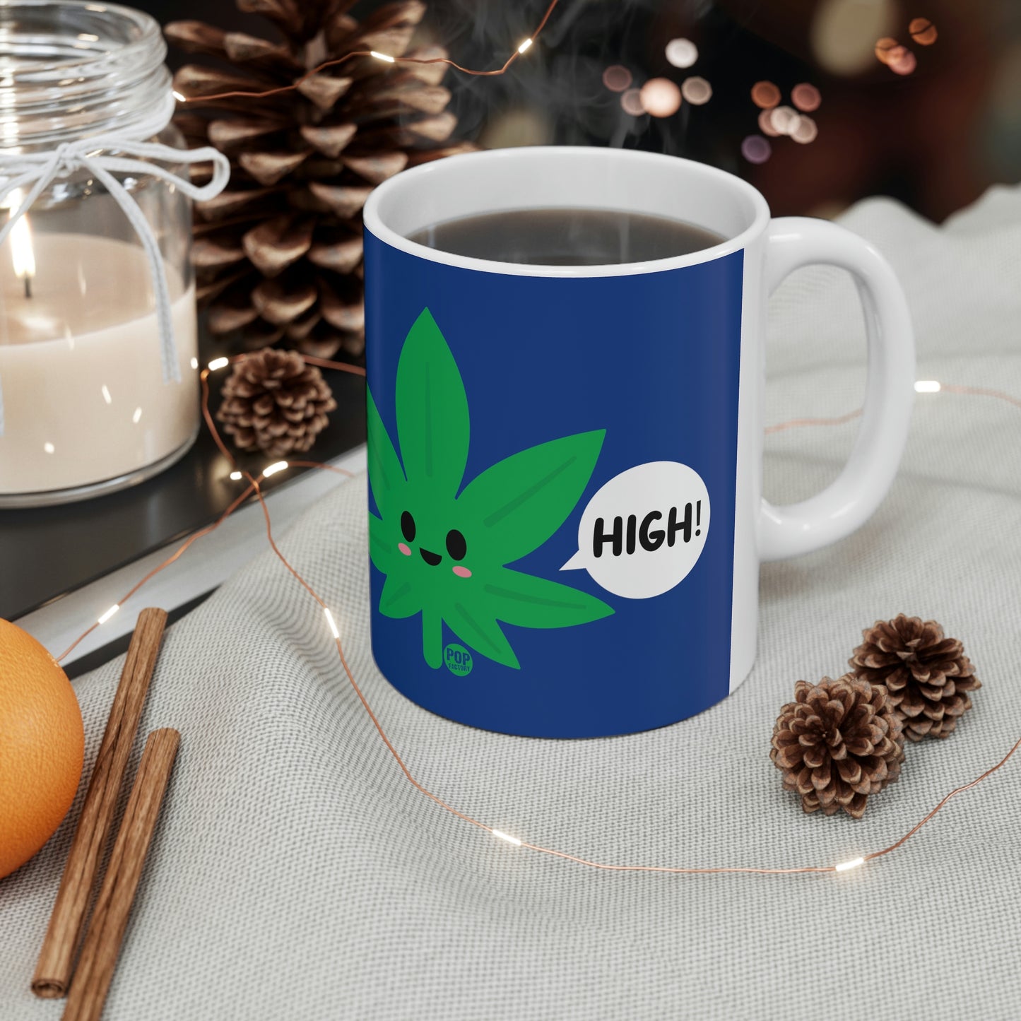 HIGH POT LEAF COFFEE MUG