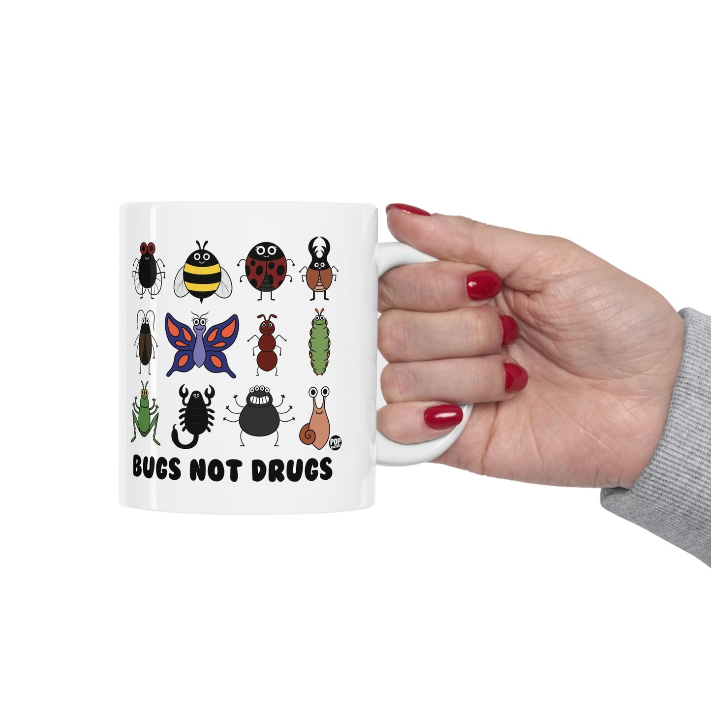 BUGS NOT DRUGS COFFEE MUG