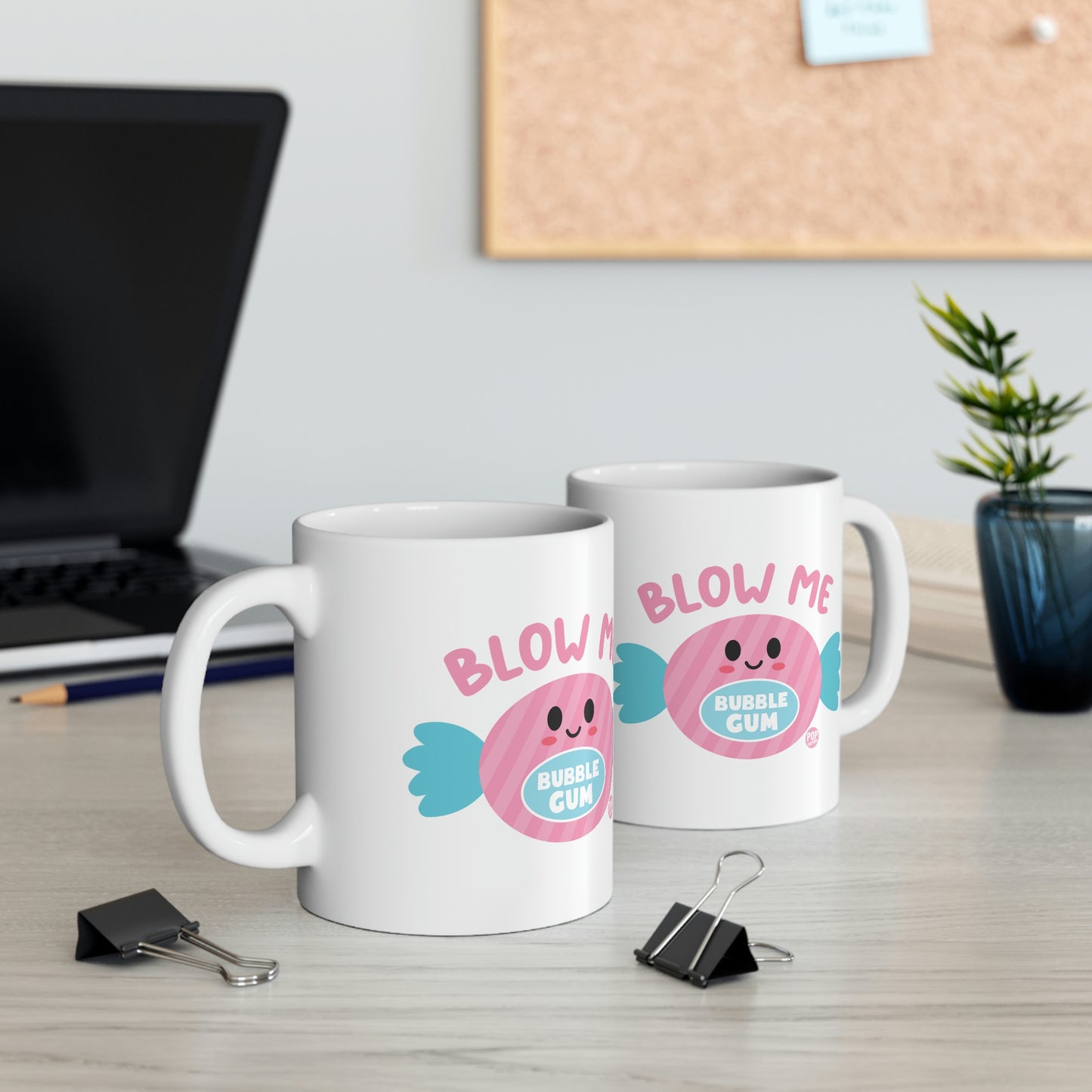 BLOW ME GUM COFFEE MUG